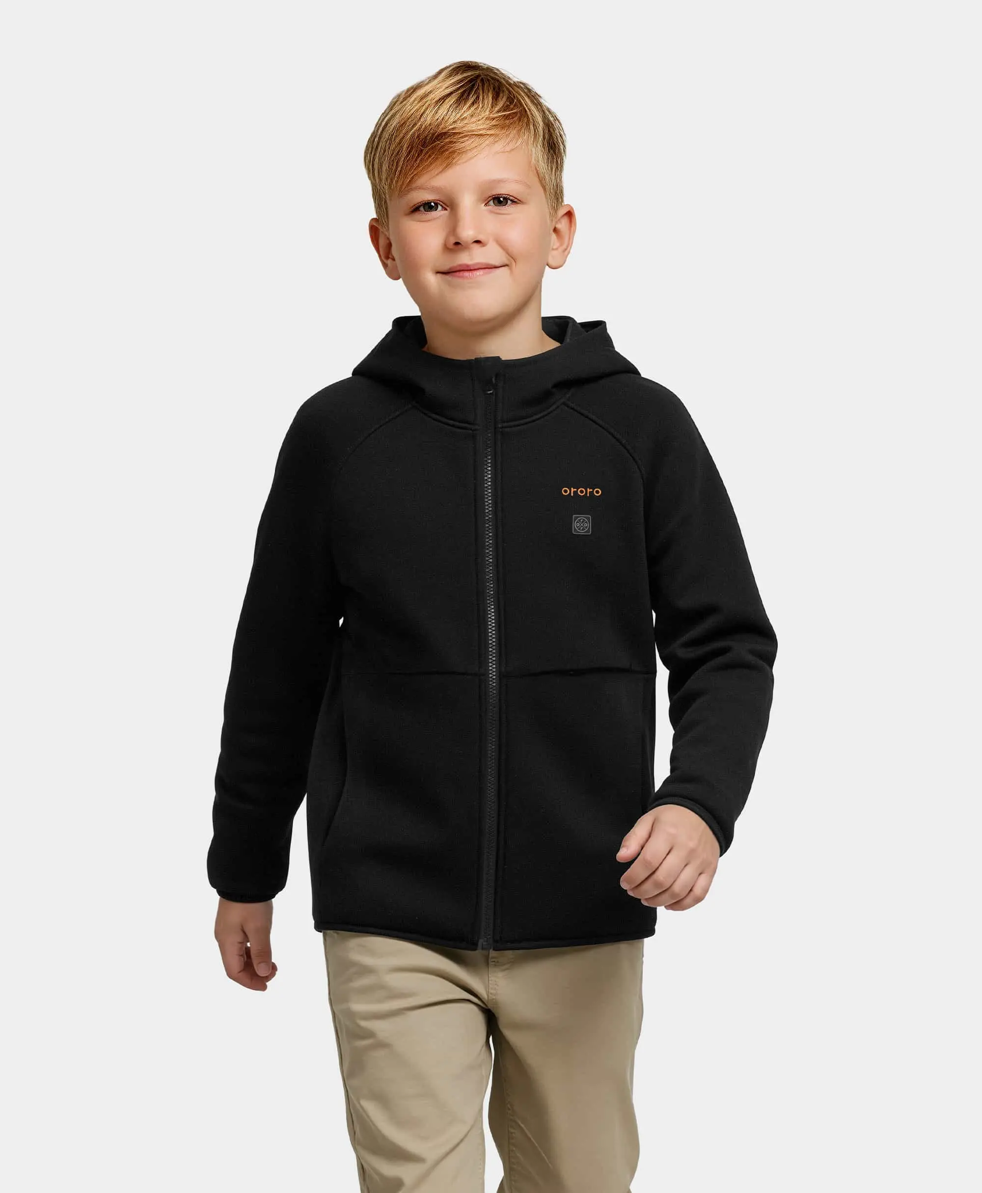 Kids' 4-Zone Heated Full-Zip Fleece Hoodie - Image 12