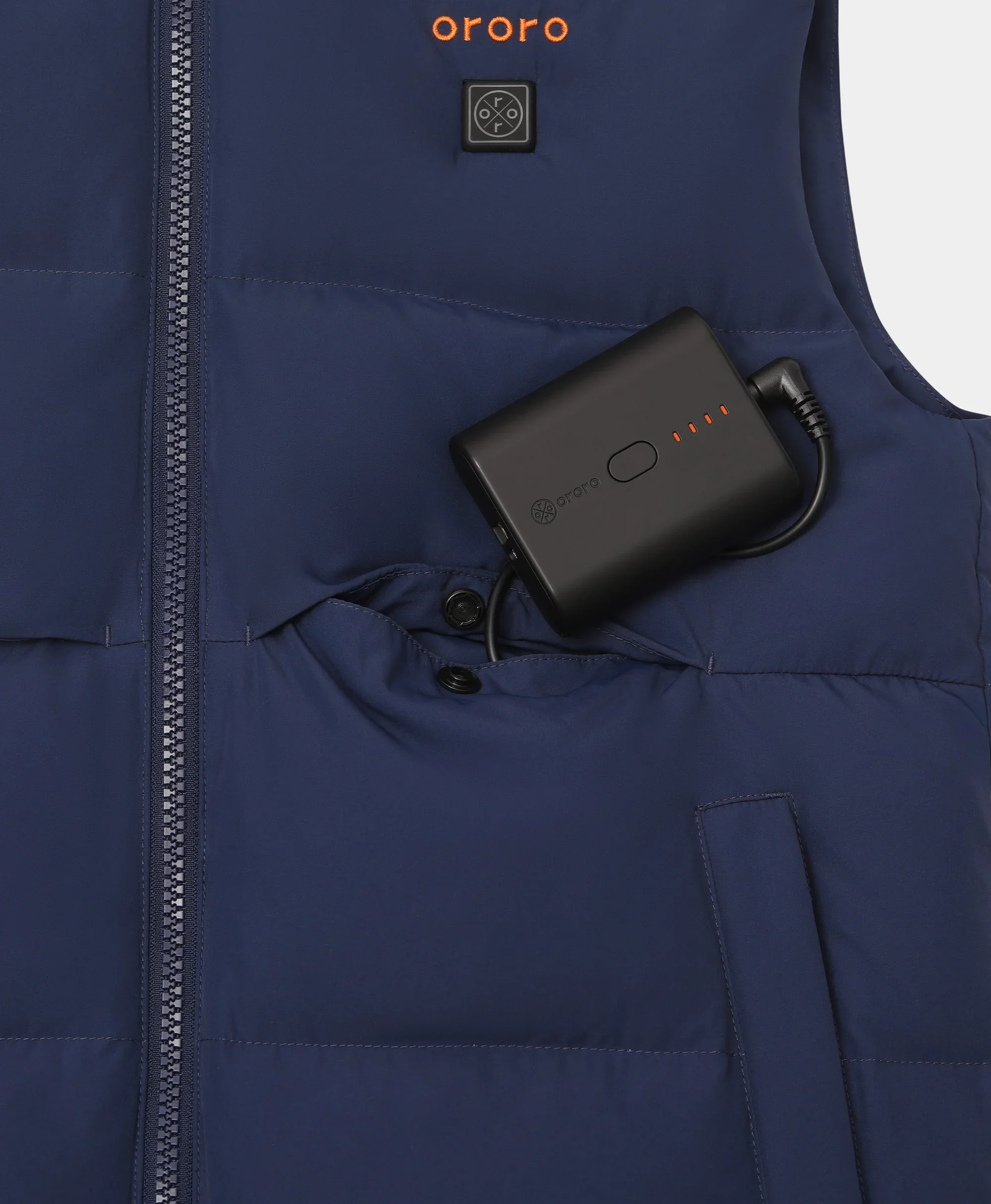 Kids' 4-Zone Hooded Heated Down Vest - Image 10