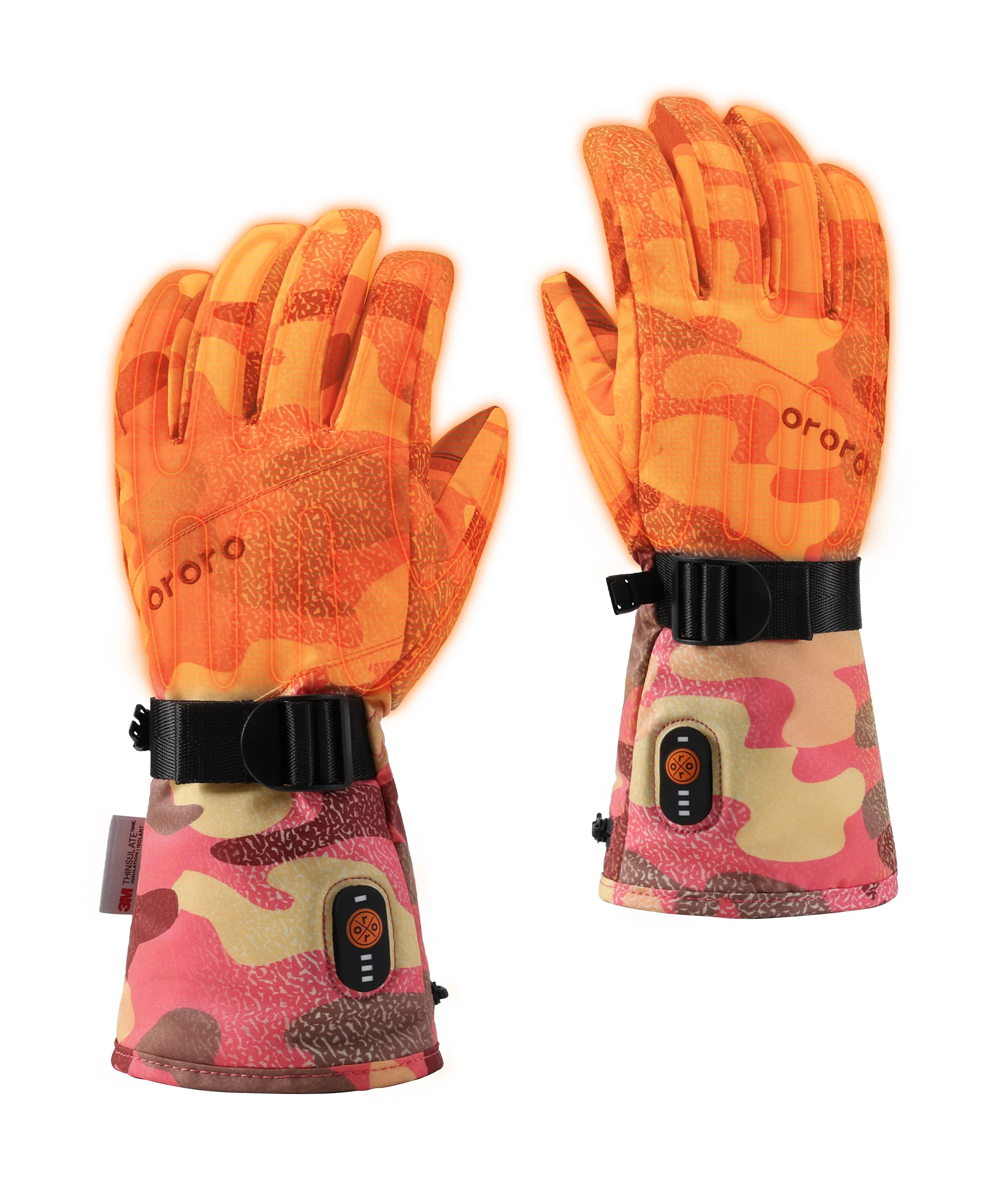 (Open-box) Kyoto Women's Colorprint Heated Lightweight Gloves - Image 13