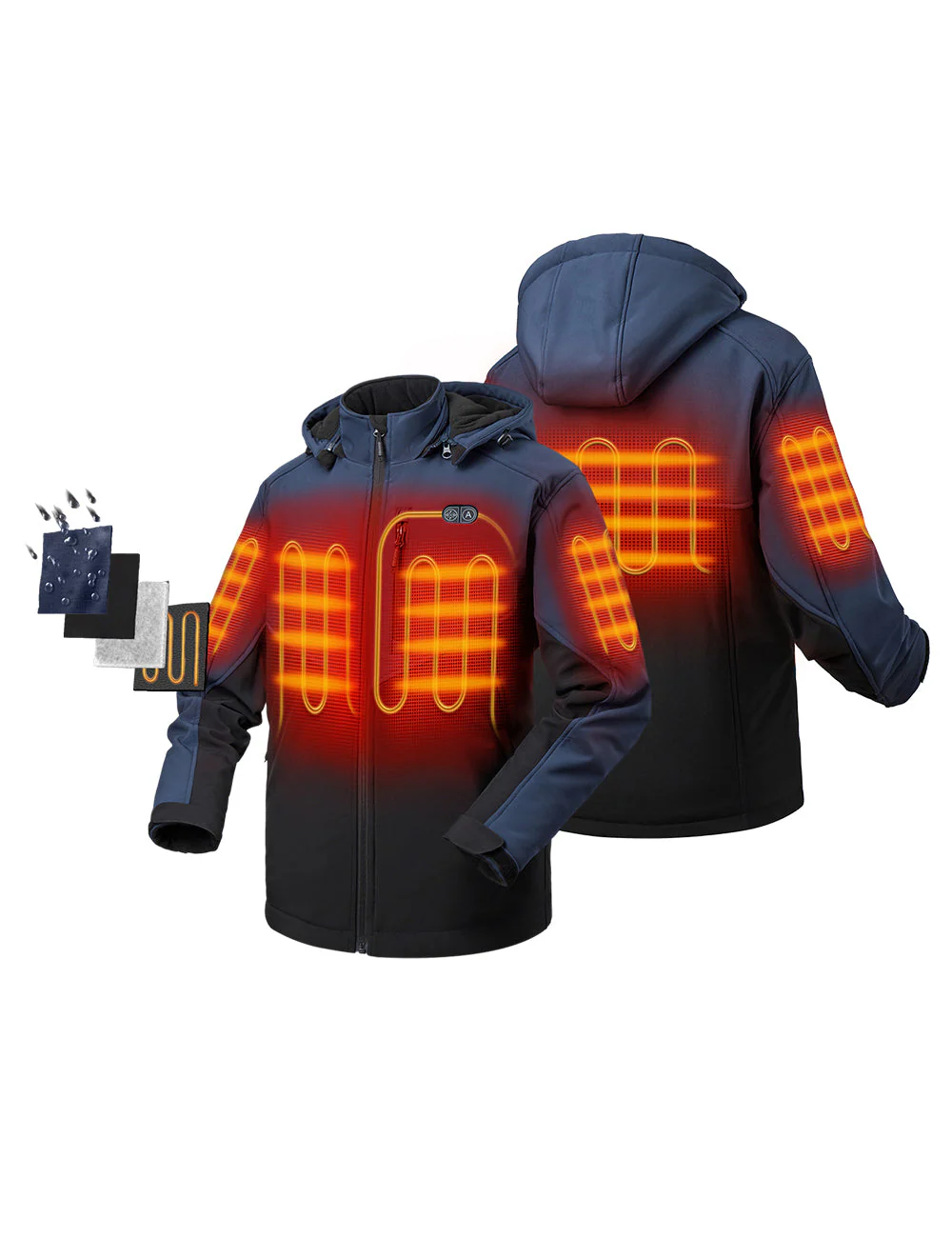 (Open-box) Men's Heated Dual Control Jacket with 5 Heating Zones (Chest Heating) (Battery Set Not Included) - Image 32