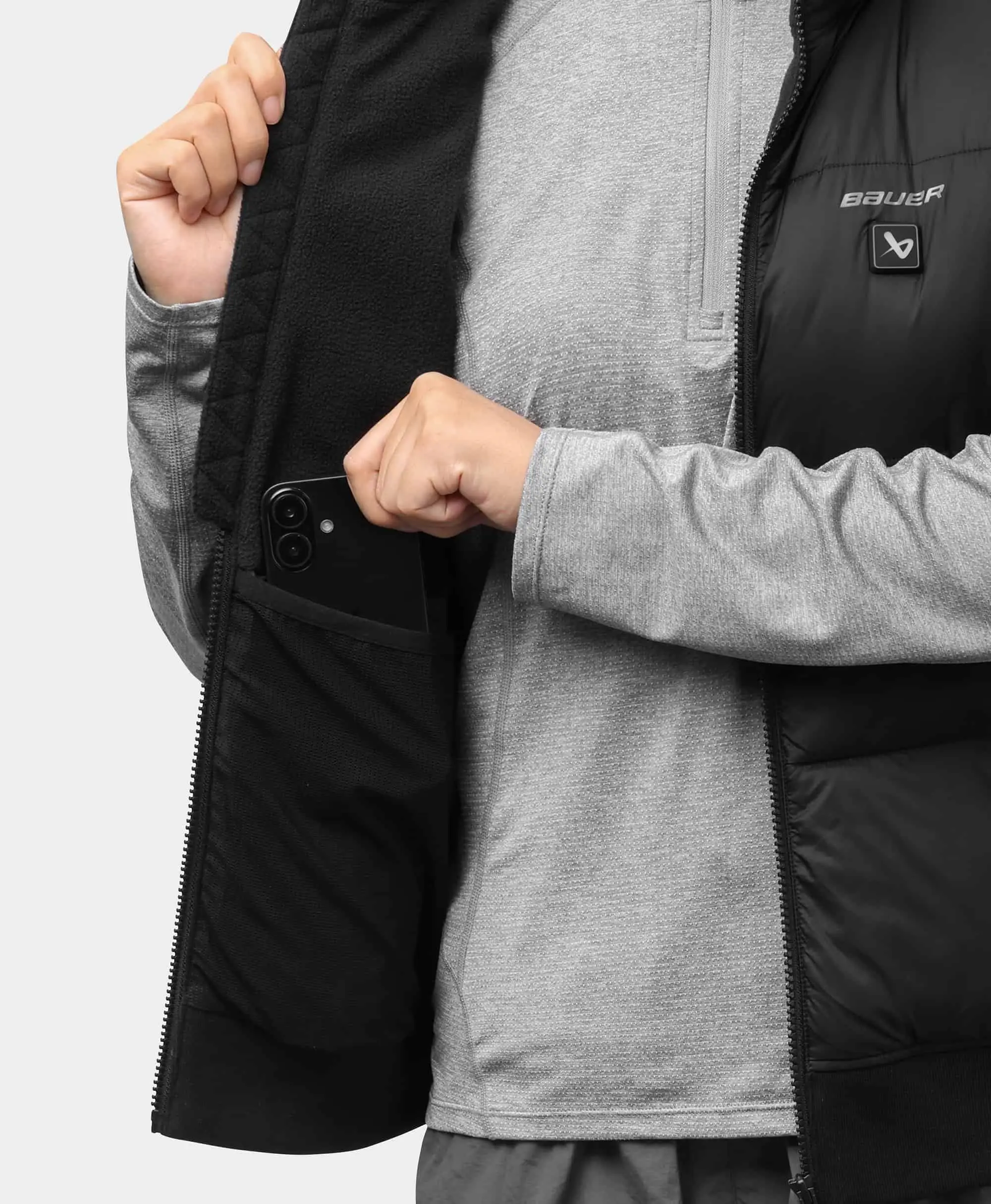 (Open-box) ororo x BAUER REDLINE Women's 4-Zone Heated Puffer Vest (Battery Set Not Included) - Image 14