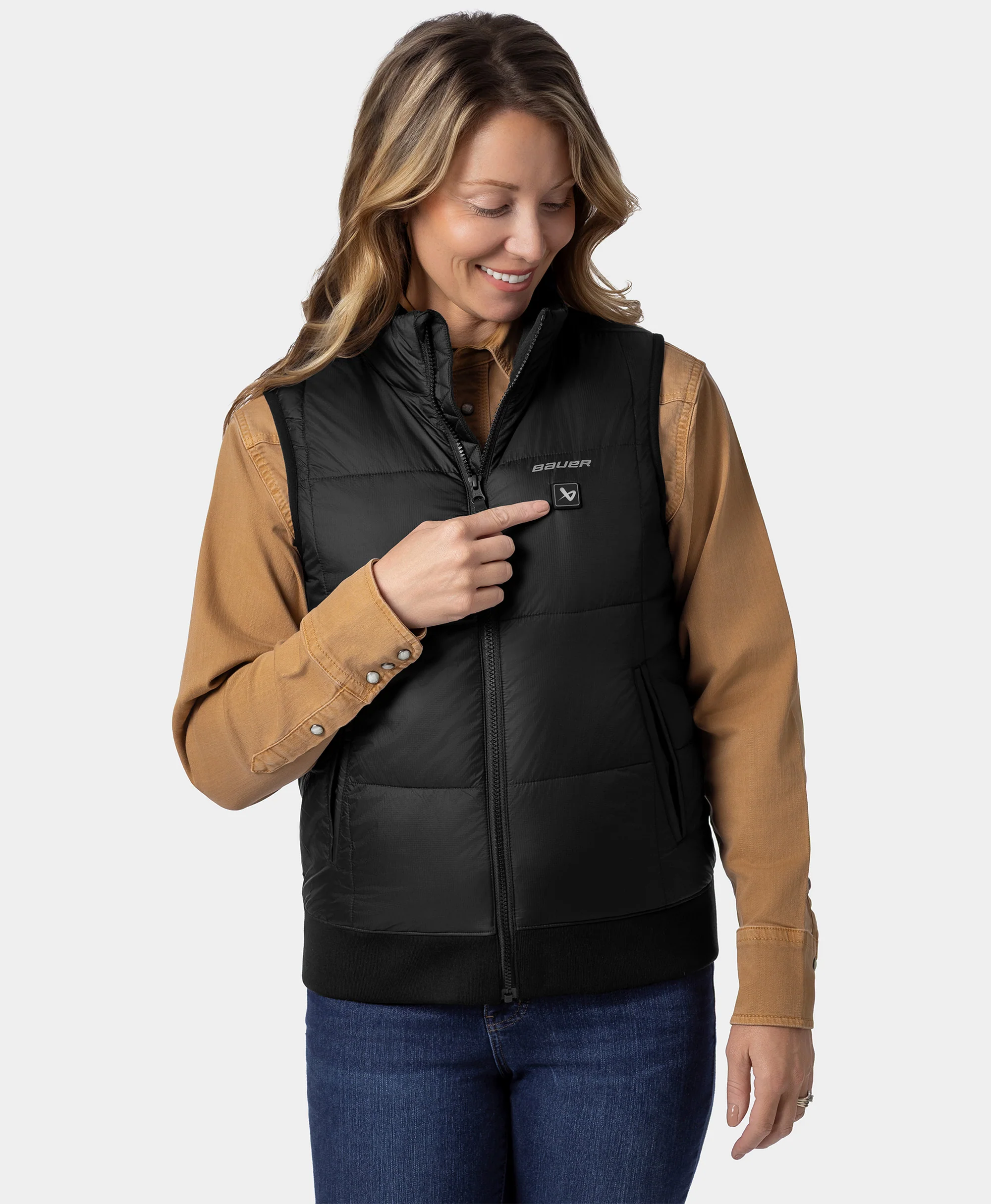 (Open-box) ororo x BAUER REDLINE Women's 4-Zone Heated Puffer Vest (Battery Set Not Included) - Image 6