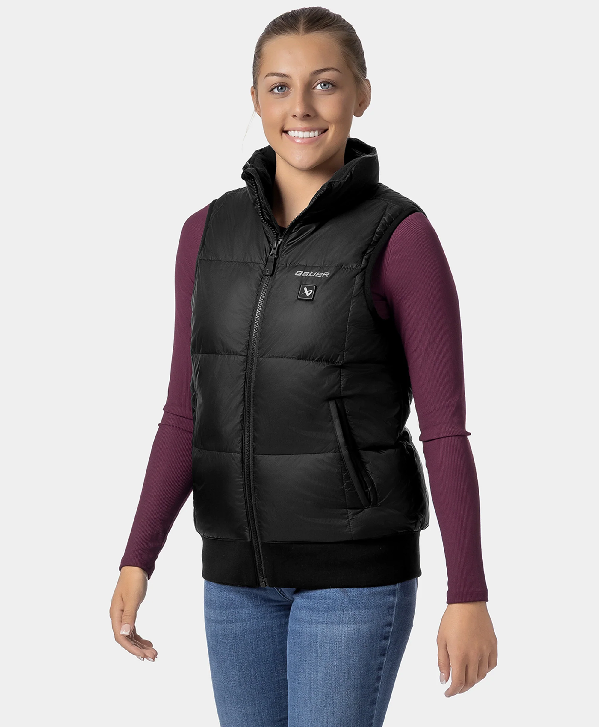 (Open-box) ororo x BAUER REDLINE Women's 4-Zone Heated Puffer Vest (Battery Set Not Included) - Image 8