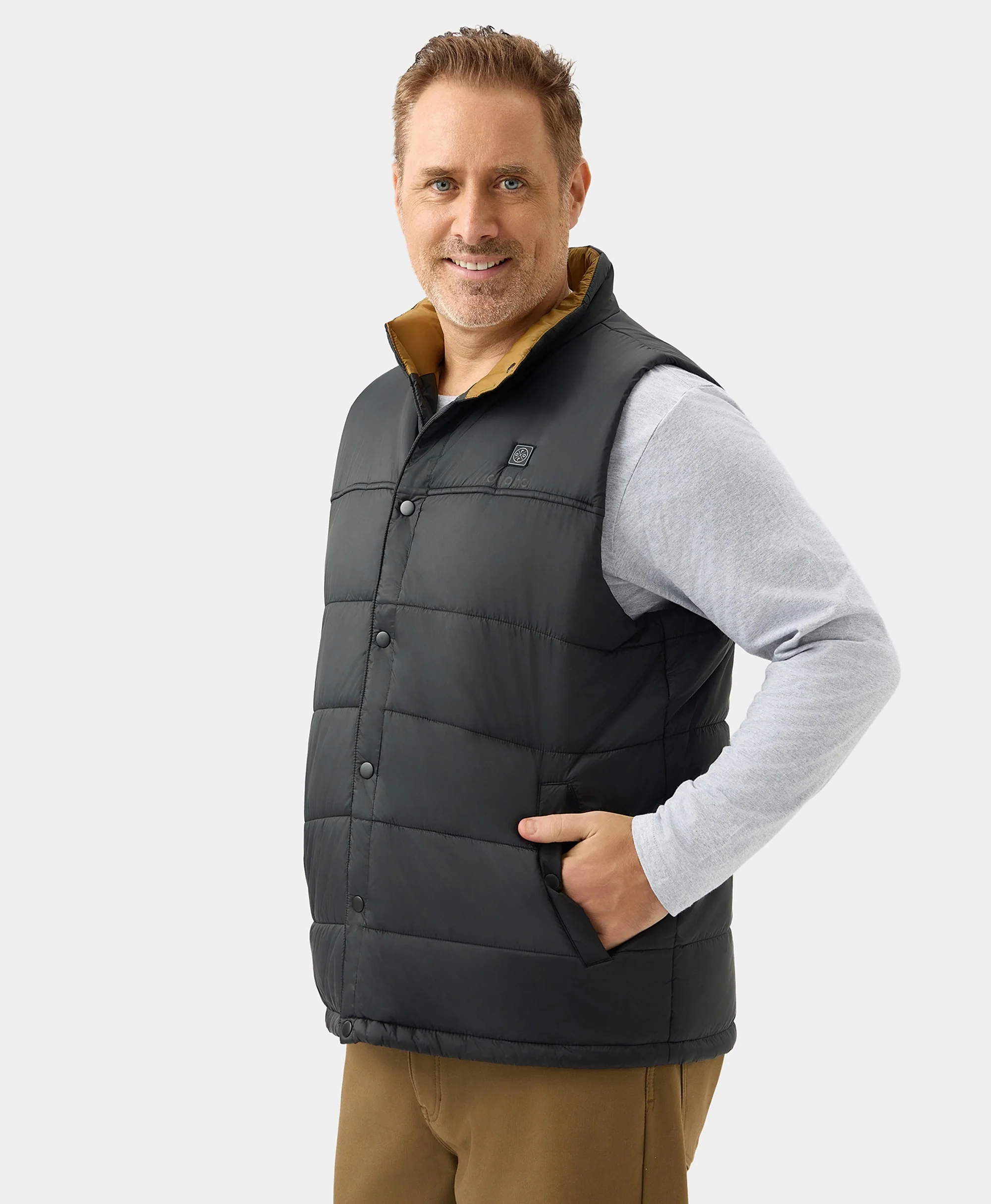 (Open-Box) PuffLyteâ„¢ Men's Heated Lightweight Vest (Battery Set Not Included) - Image 6