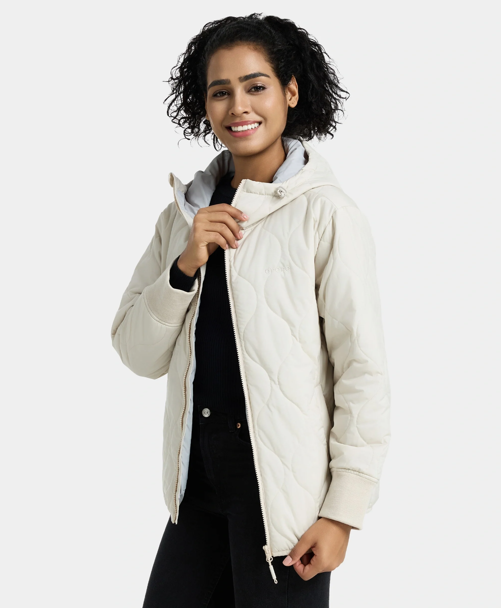 Stargazer Women's Heated Quilted Hoodie Jacket (Apparel Only) - Image 6