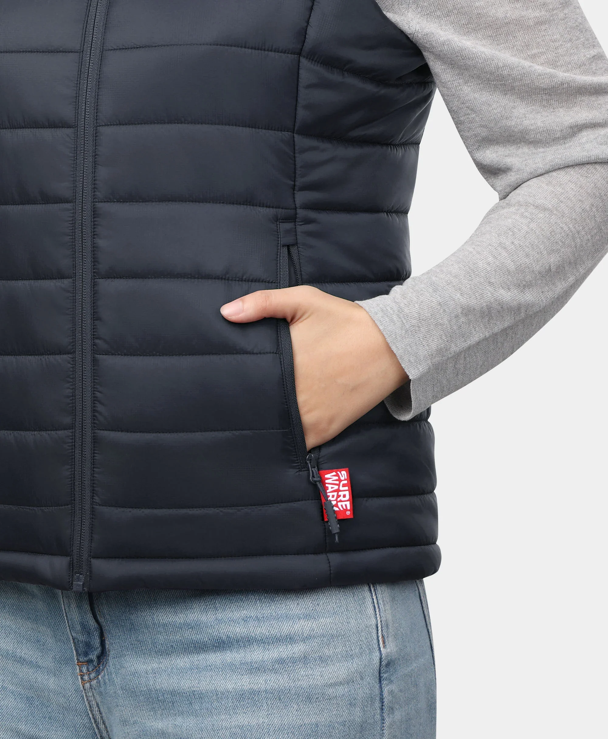 SureWarm® Women's 7-Zone Dual-Control Classic Pro Heated Vest (Lower Back Heating) - Image 7