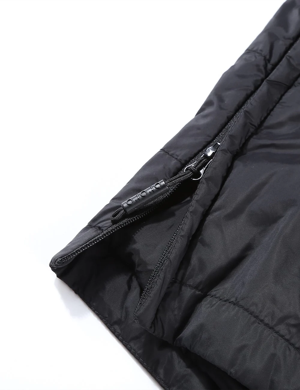 (Open-box) Unisex Lightweight Heated Windbreaker Pullover Hoodie- Black - Image 6