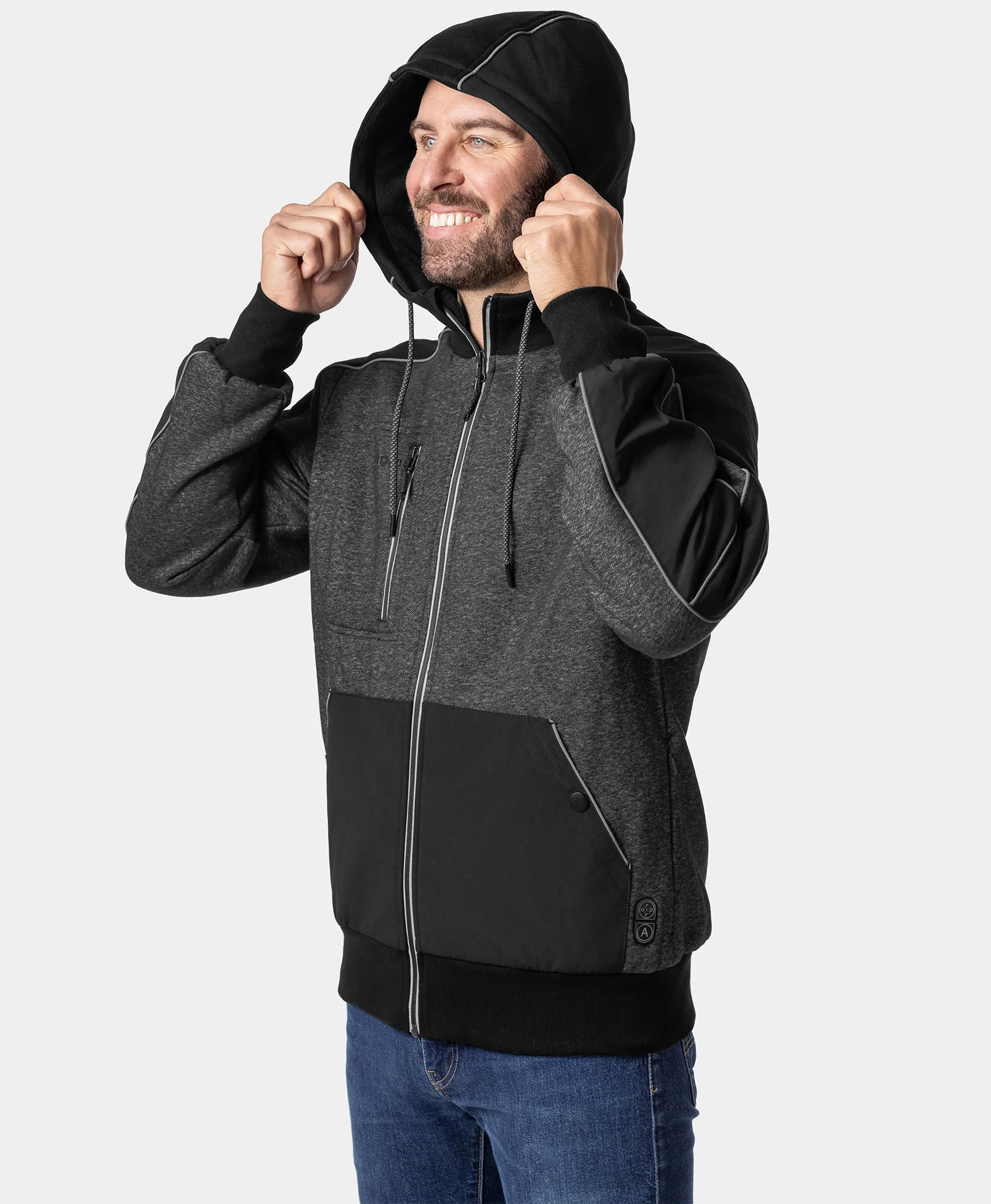 Wayne Unisex 5-Zone Heated Full-Zip Hoodie - Image 6