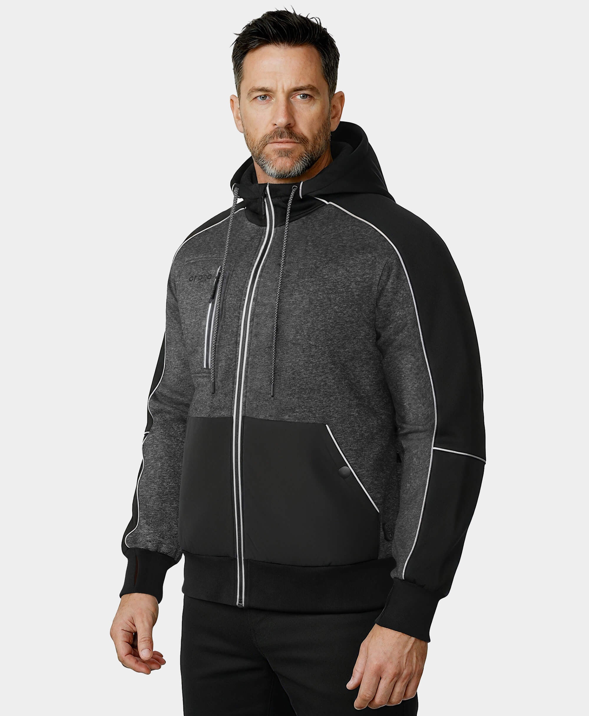 Wayne Unisex 5-Zone Heated Full-Zip Hoodie (Apparel Only) - Image 9