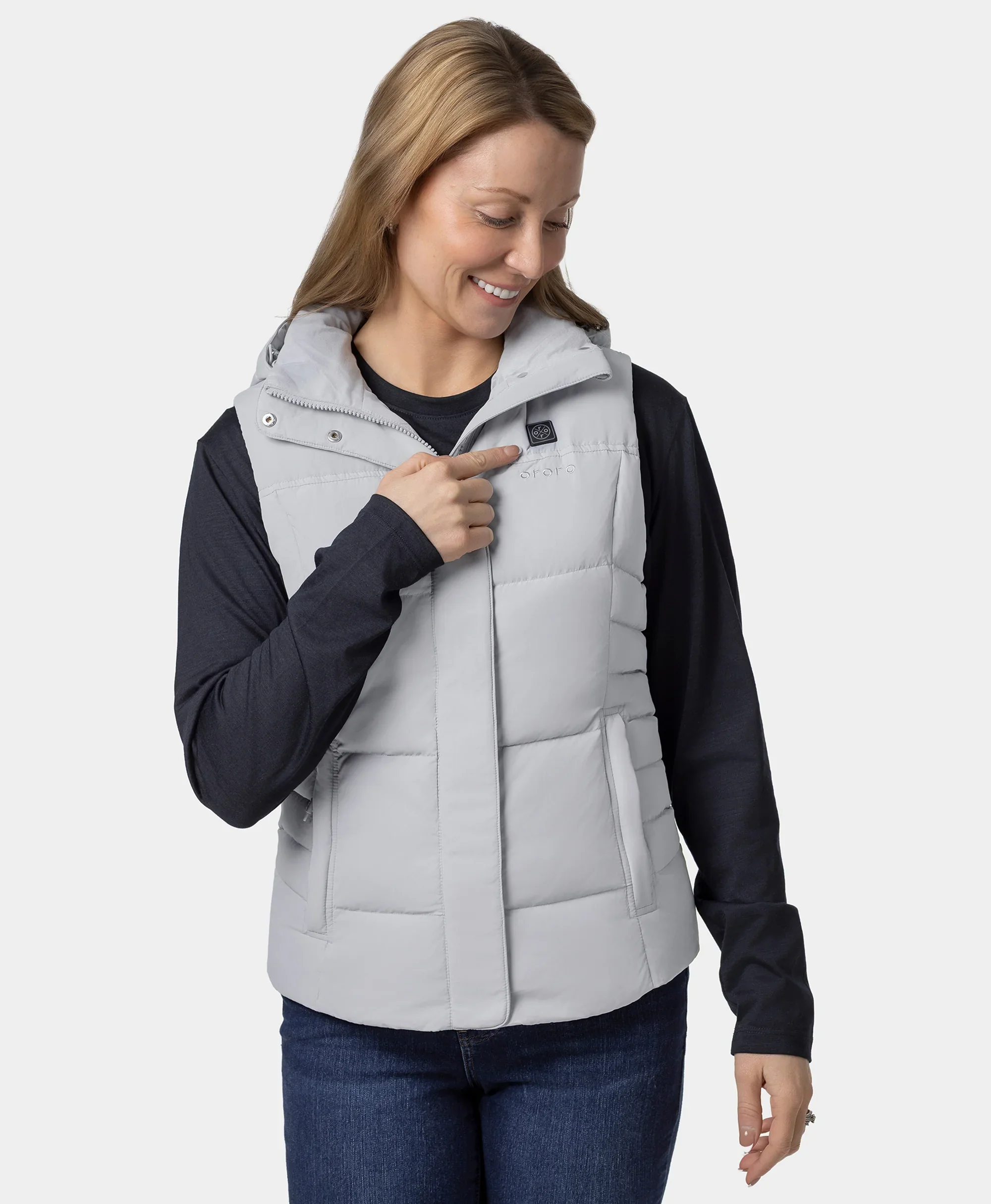 (Open-box) Women's Heated Down Vest - Slim Fit (Battery Set Not Included) - Image 11