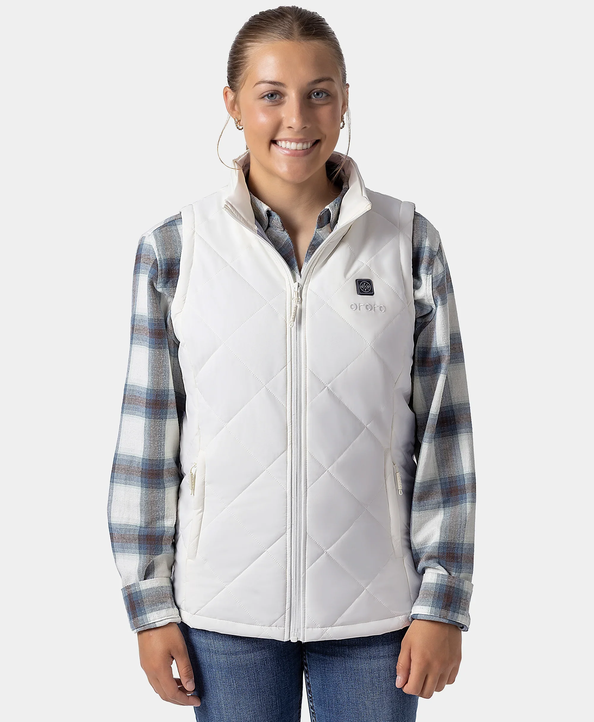 (Open-box) Women’s Junior 4-Zone Heated Quilted Vest (Battery Set Not Included) - Image 2