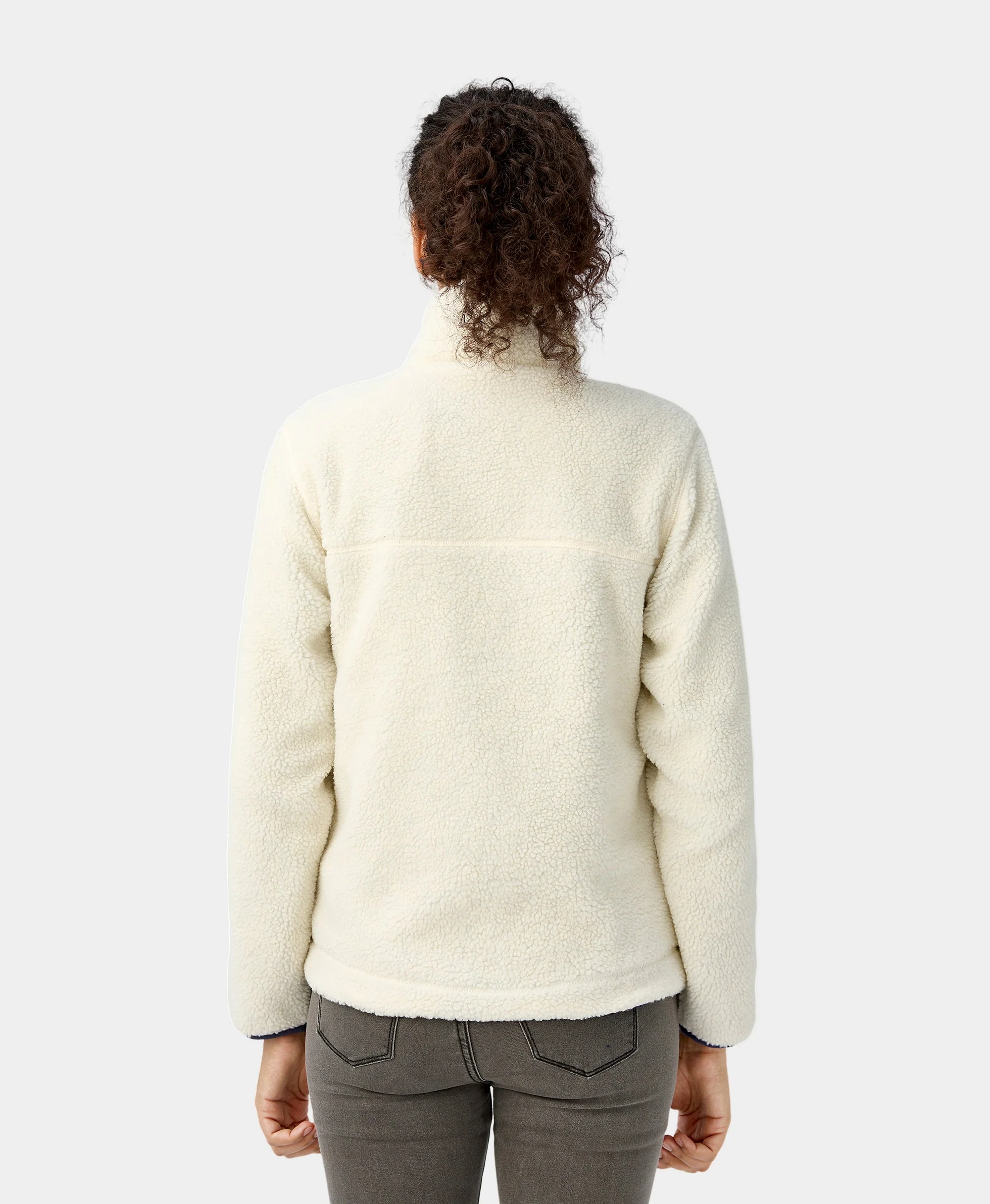(Open-Box) Women's Colorblock Recycled Fleece Heated Jacket (Battery Set Not Included) - Image 14