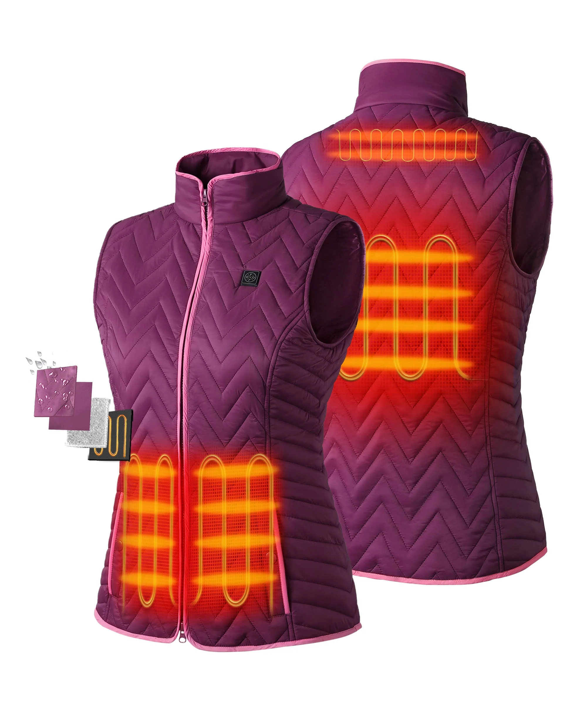 Women's Heated Chevron Quilted Vest (Apparel Only) - Image 2