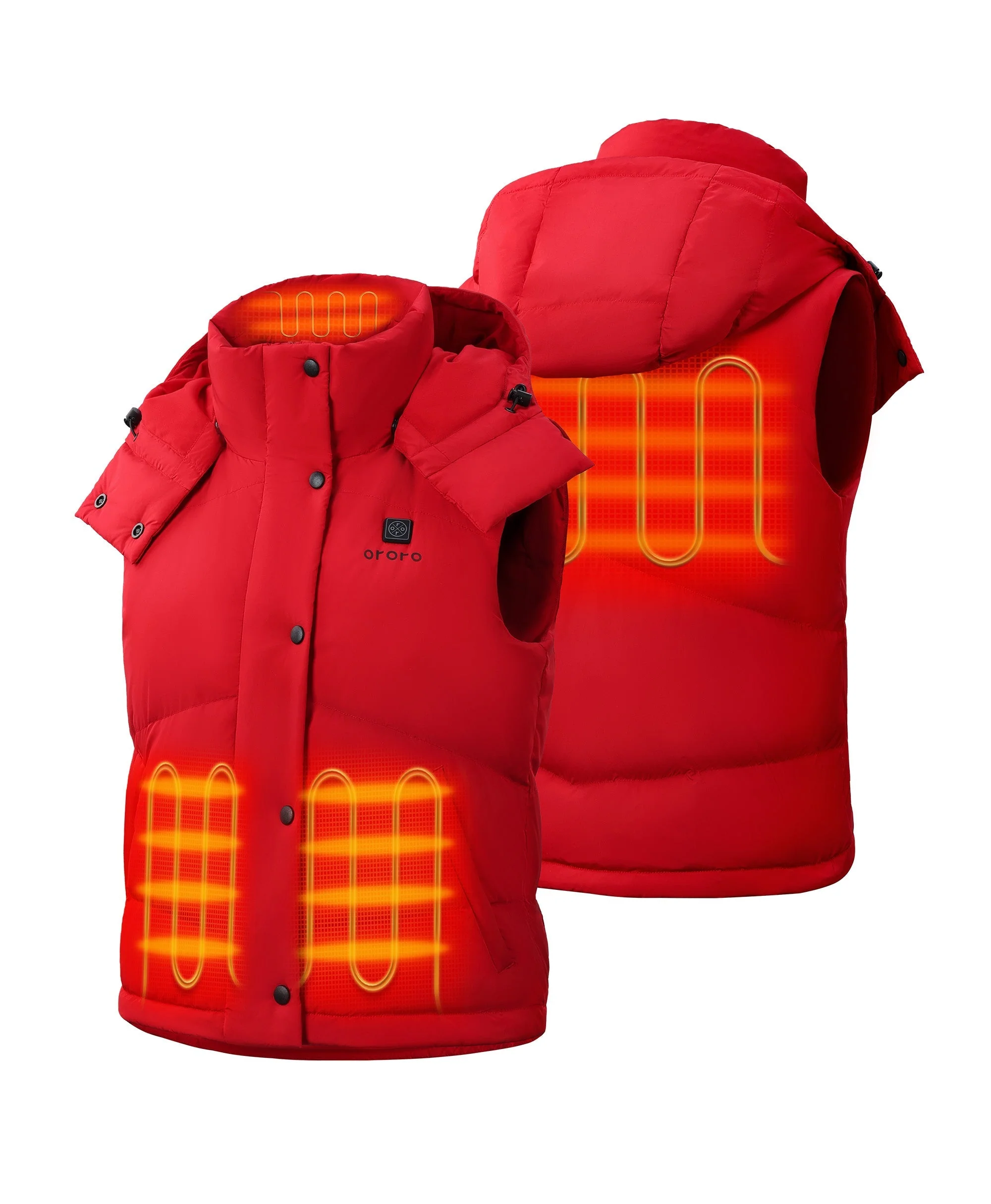 Women's Heated Cropped Puffer Down Vest (Apparel Only) - Image 14