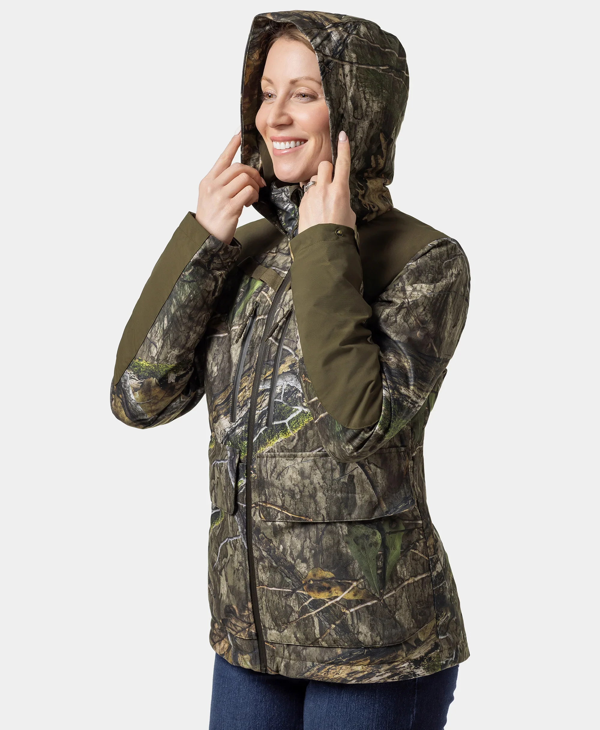 Women's Heated Hunting Jacket - Camouflage, Mossy Oak® Country DNA (Apparel Only) (Final Sale) - Image 4