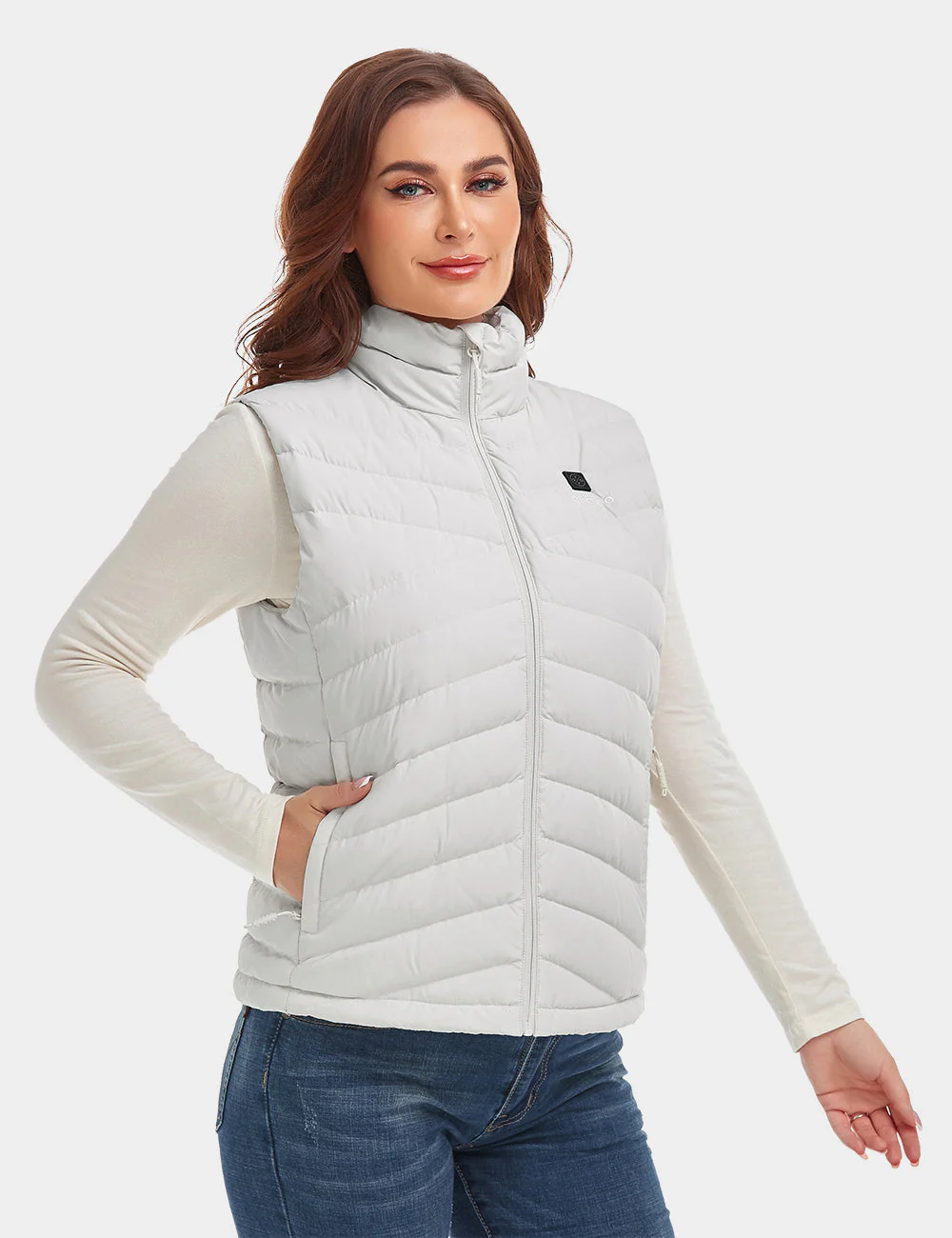 (Open-box) Women's Heated Lightweight Down Vest (Battery Set Not Included) - Image 13
