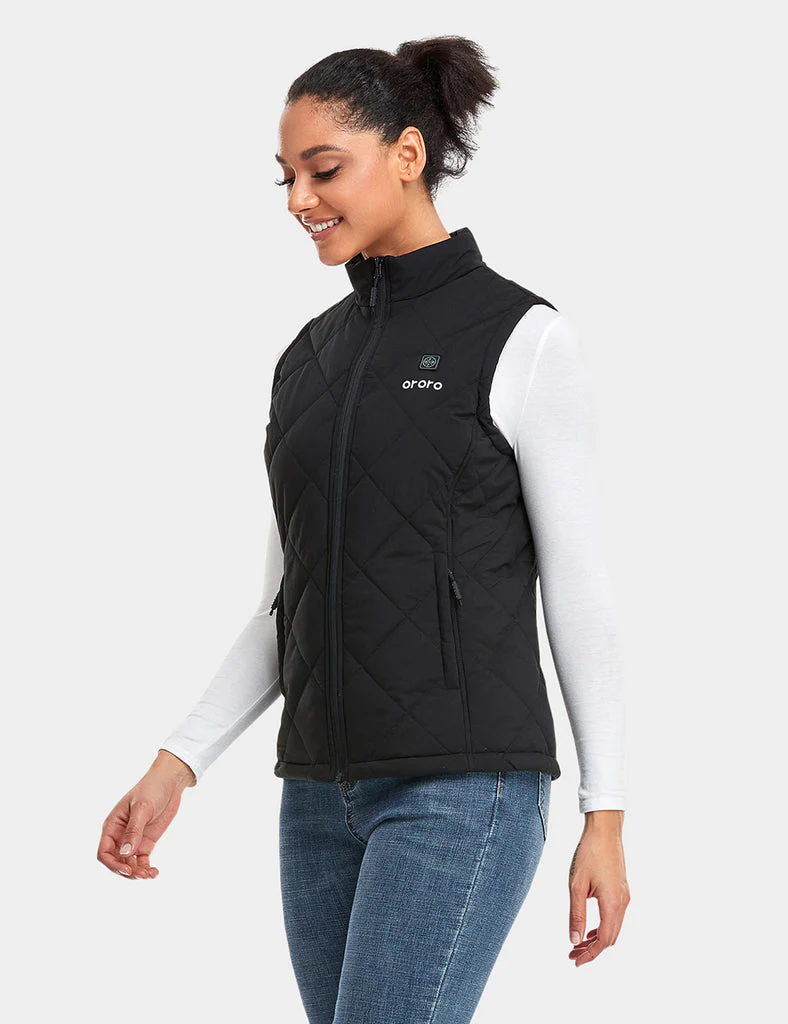 (Open-box) Women's Heated Quilted Vest (Battery Set Not Included) - Image 12