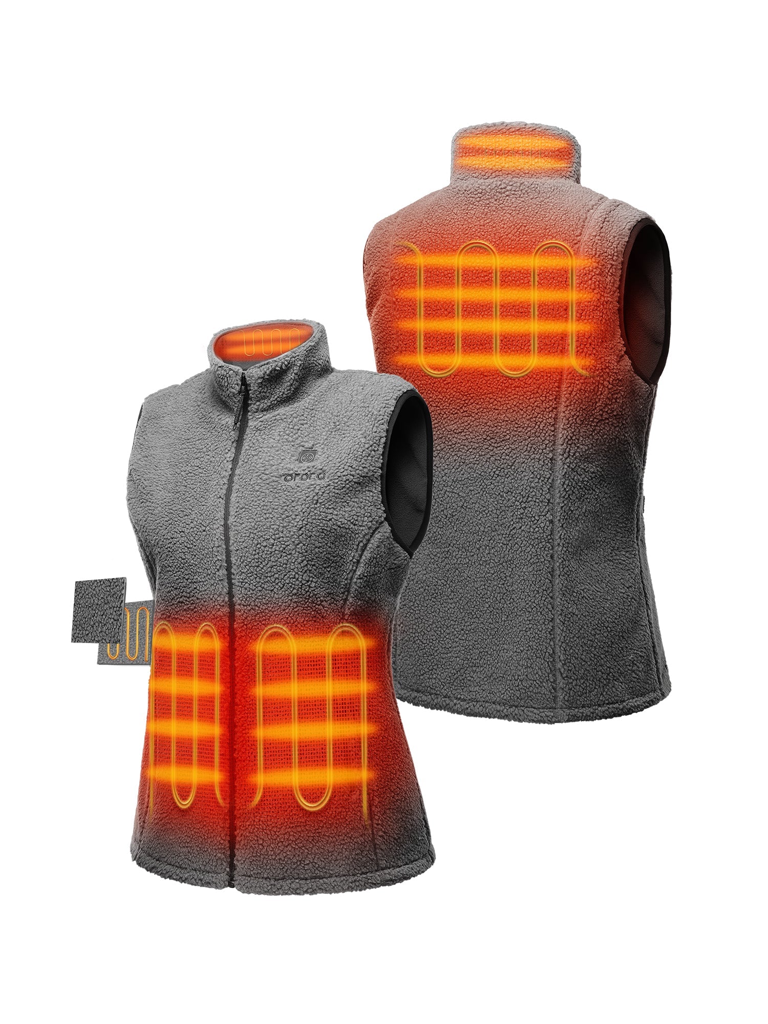 (Open-box) Women's Heated Recycled Fleece Vest (Battery Set Not Included) - Image 12