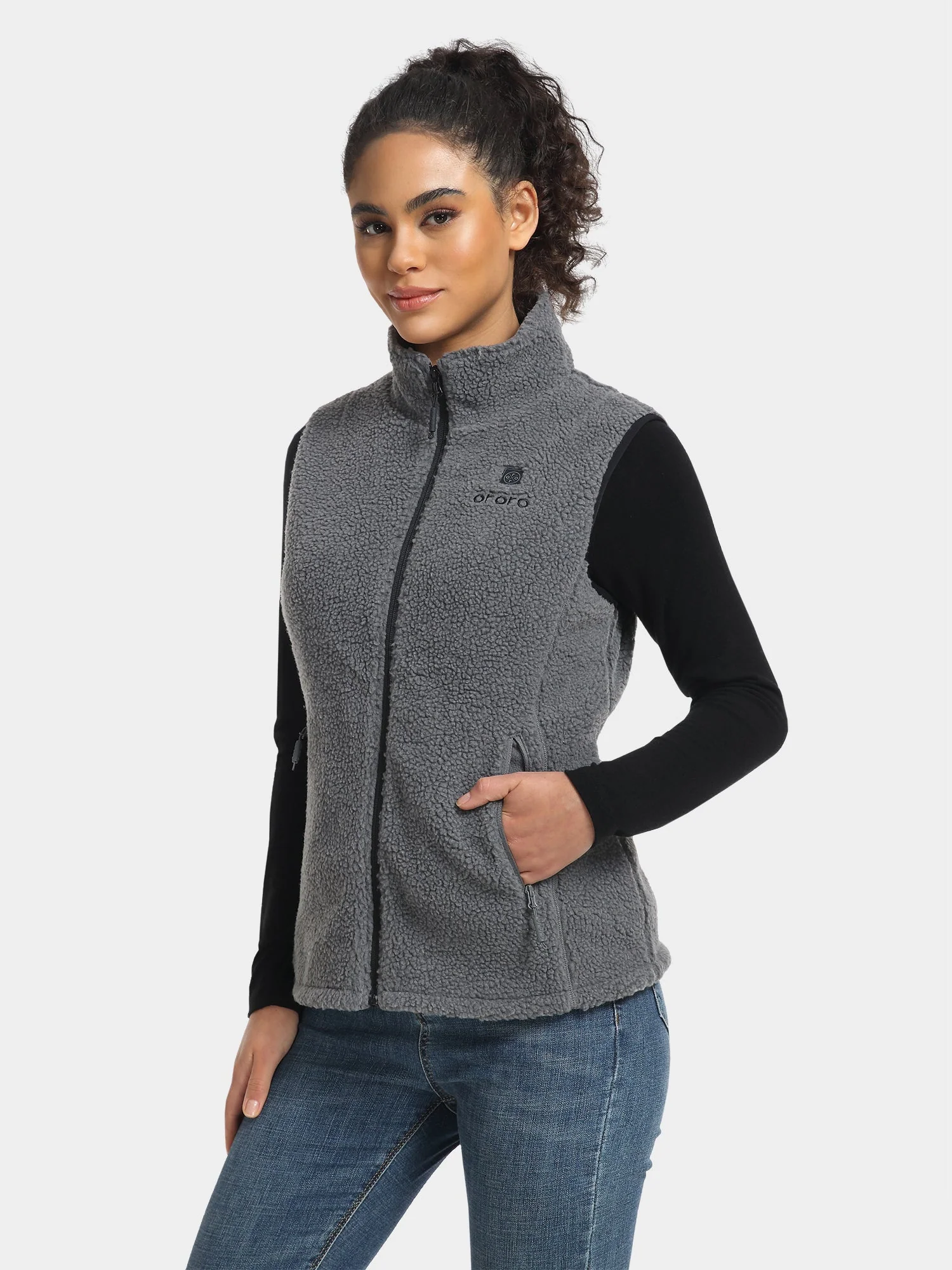 (Open-box) Women's Heated Recycled Fleece Vest (Battery Set Not Included) - Image 14