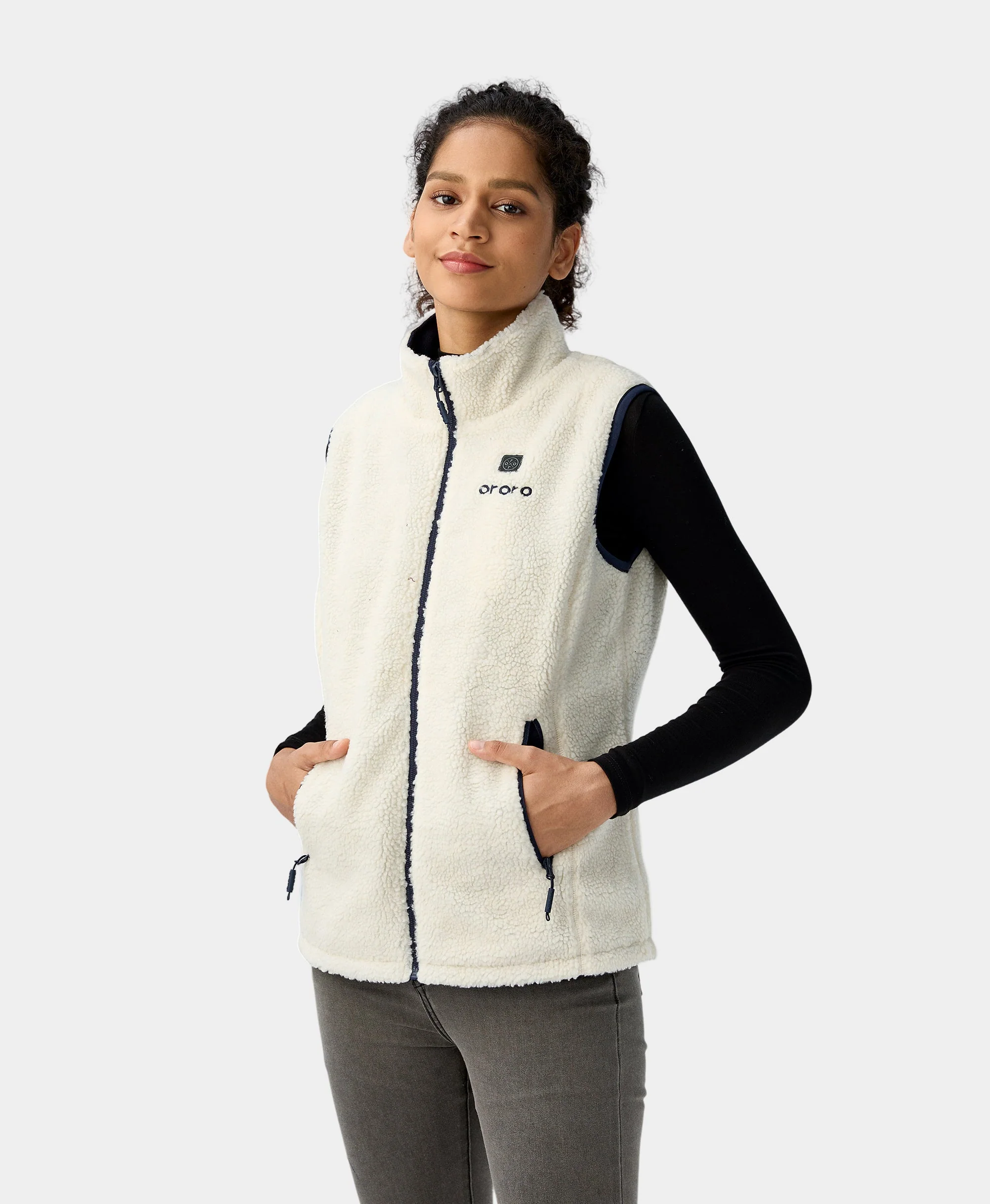 (Open-box) Women's Heated Recycled Fleece Vest (Battery Set Not Included) - Image 3