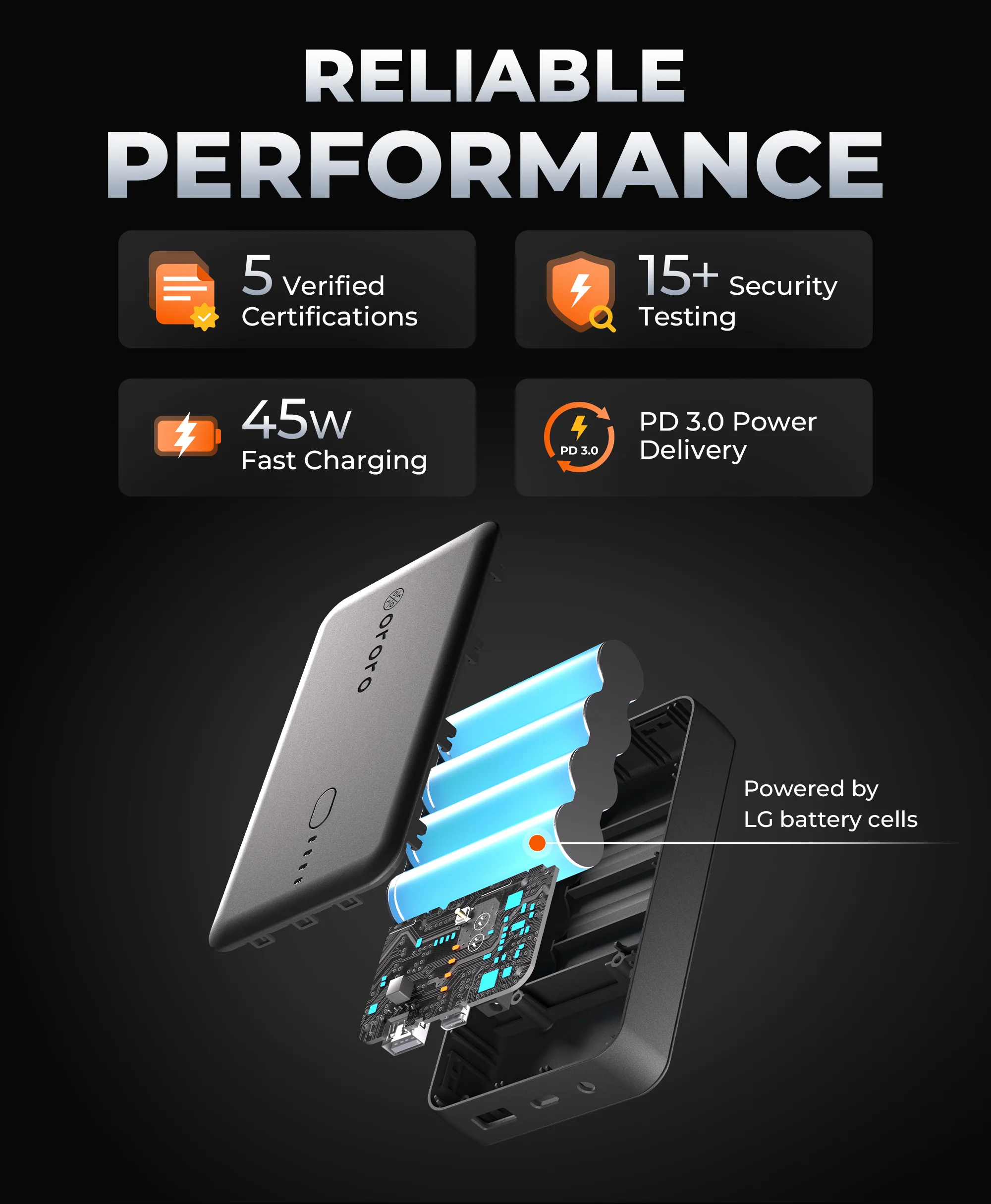 PD 10K Rechargeable Battery (USB-C, 45W Power Delivery) - Image 6