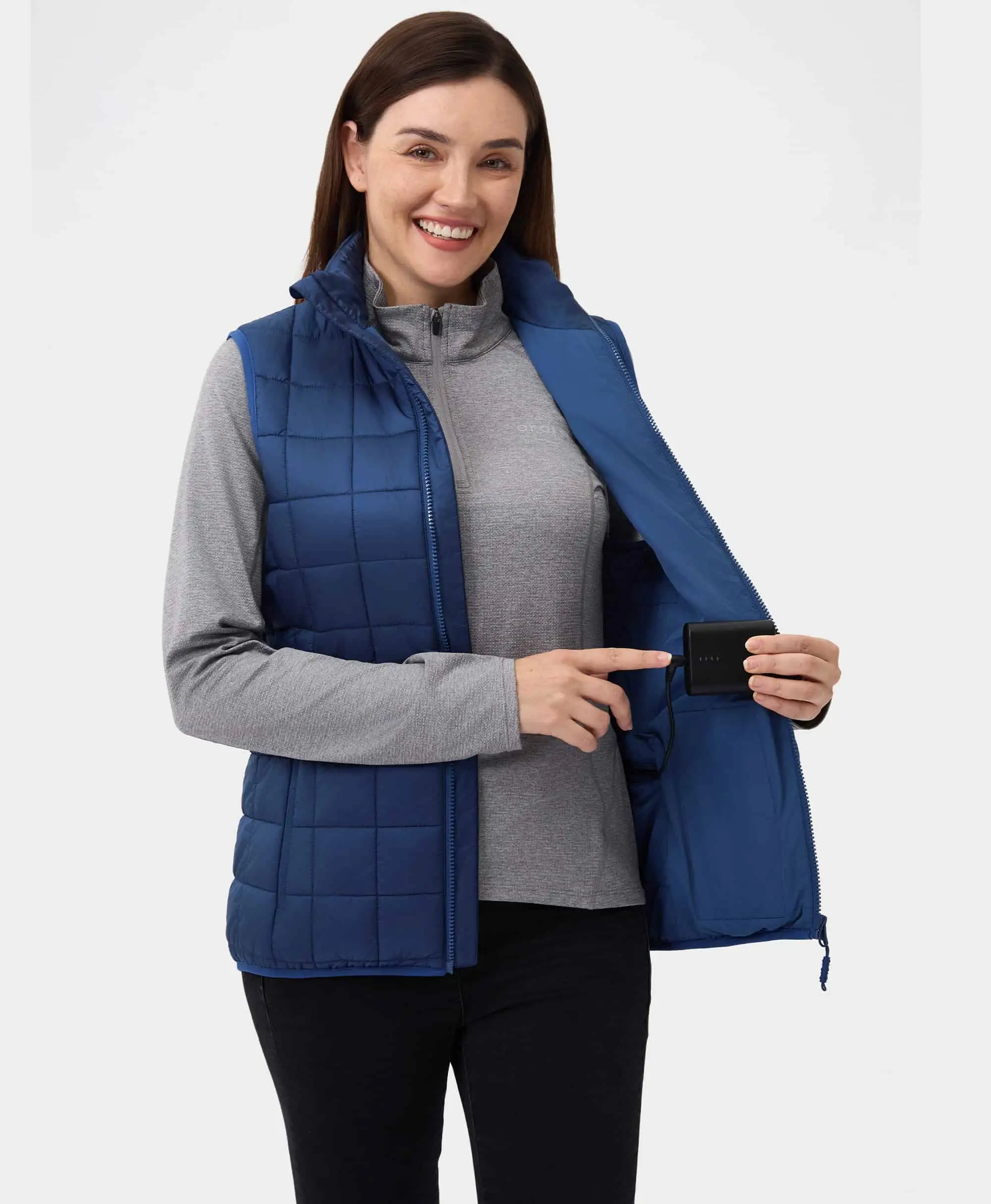 Prism Women's 4-Zone Heated Quilted Vest - Image 25