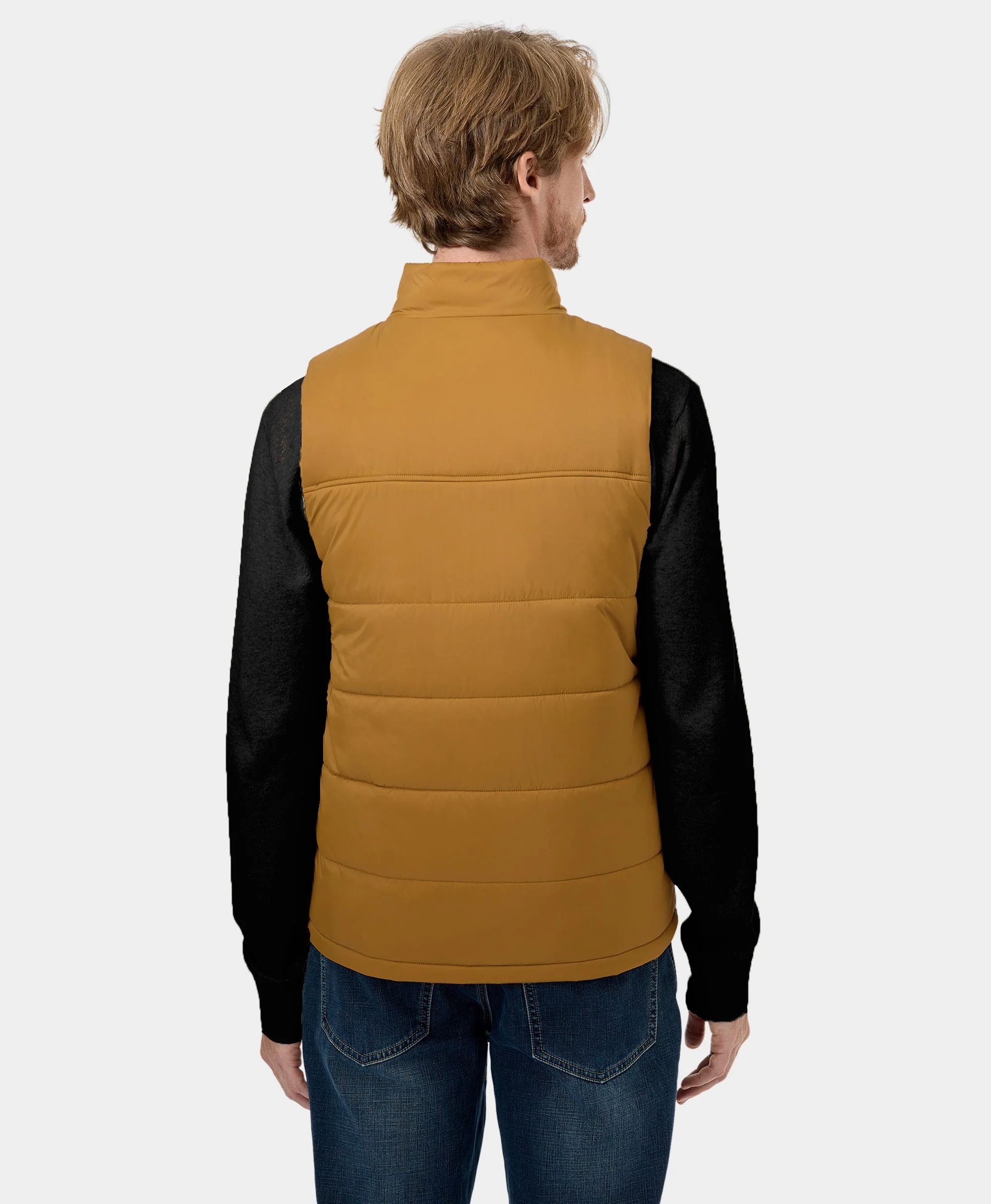 PuffLyteâ„¢ Men's Heated Lightweight Vest - Dark Khaki (Apparel Only) - Image 7
