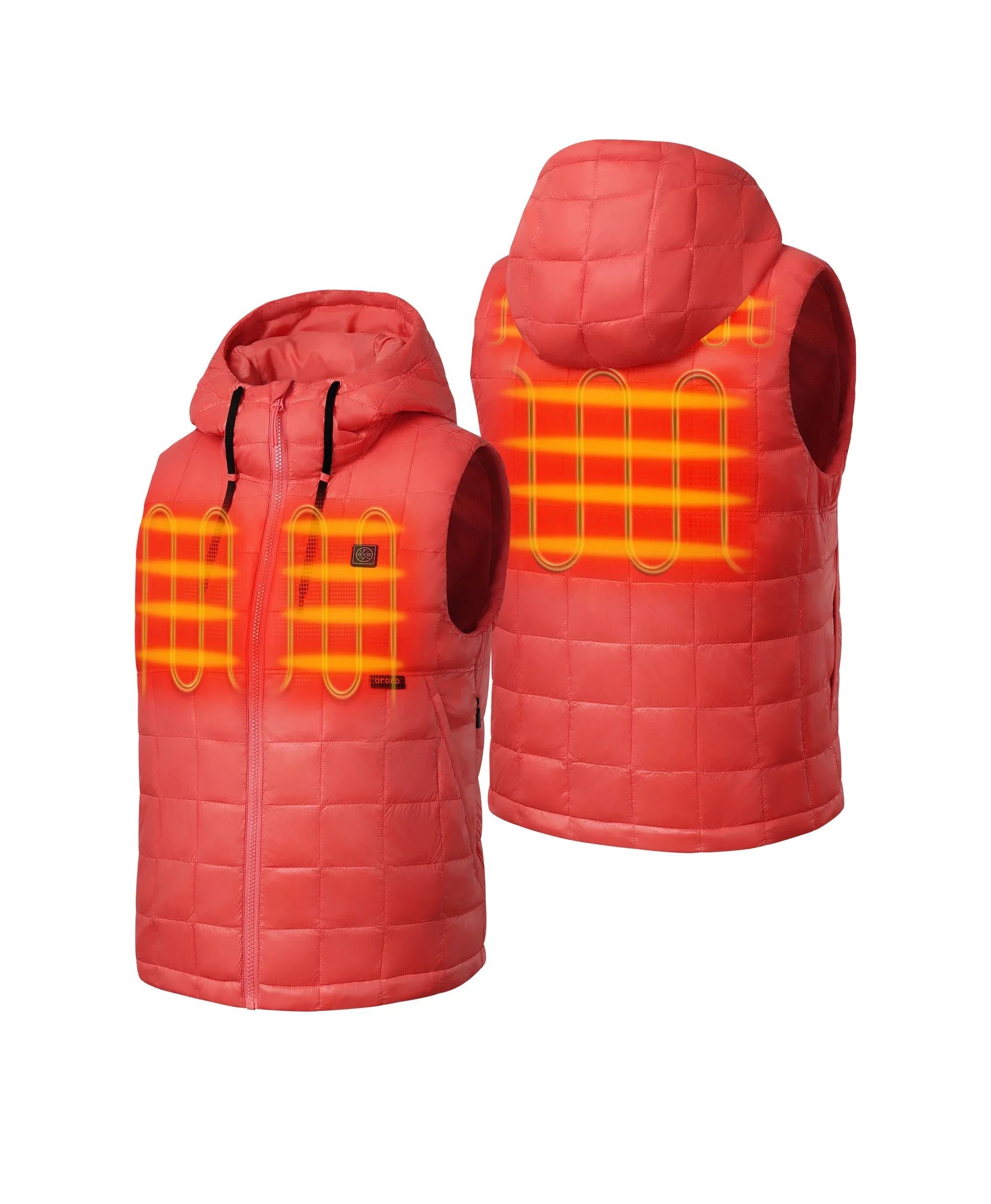 (Open-box) PuffLyte™ Women's Junior 4-Zone Hooded Heated Vest (Battery Set Not Included)
