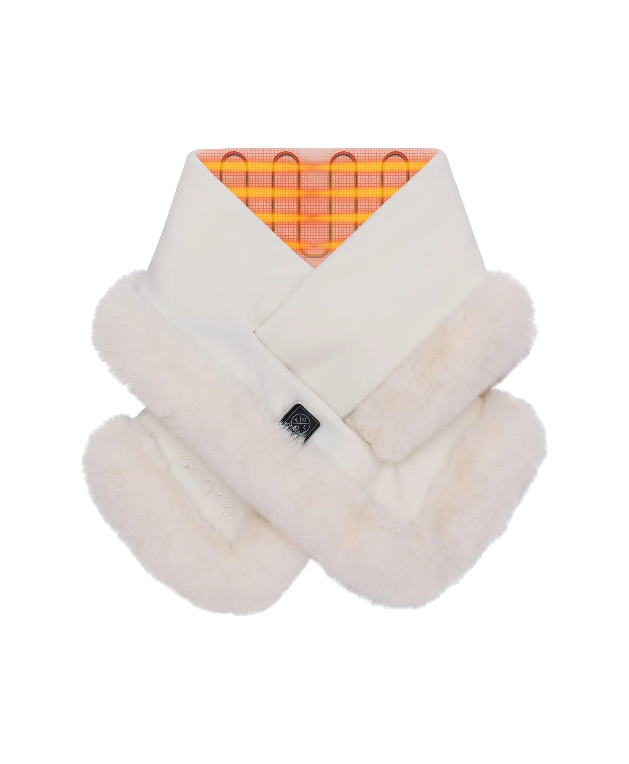 Queen Cove Unisex Heated Faux Fur Fleece Scarf - Image 15