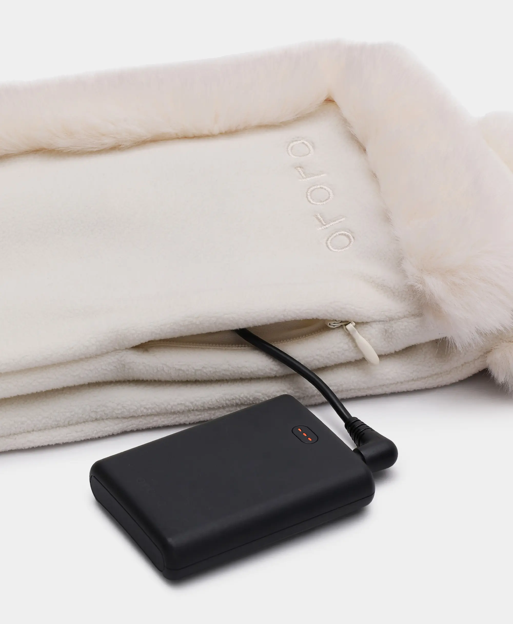 Queen Cove Unisex Heated Faux Fur Fleece Scarf - Image 20