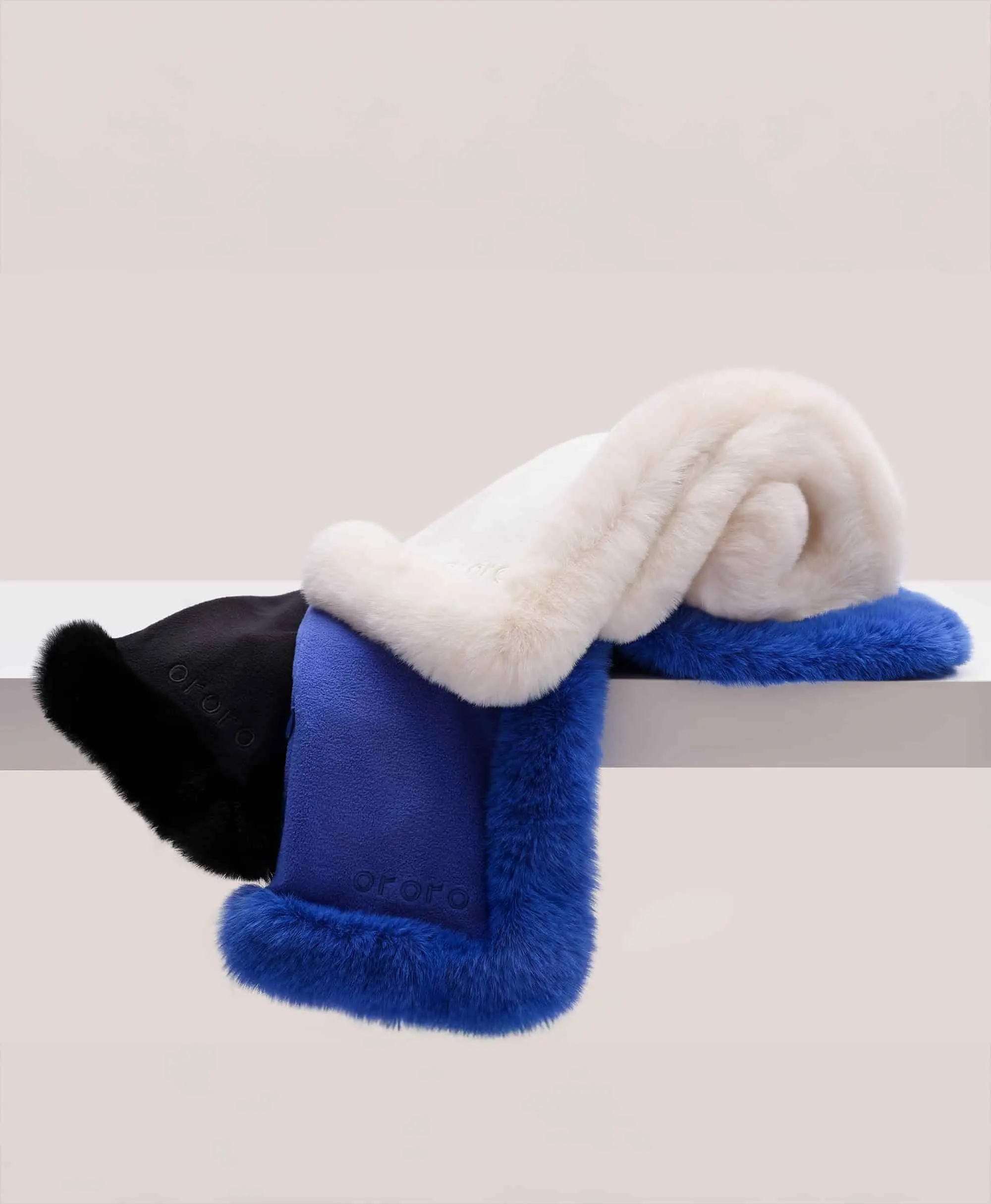 Queen Cove Unisex Heated Faux Fur Fleece Scarf - Image 21