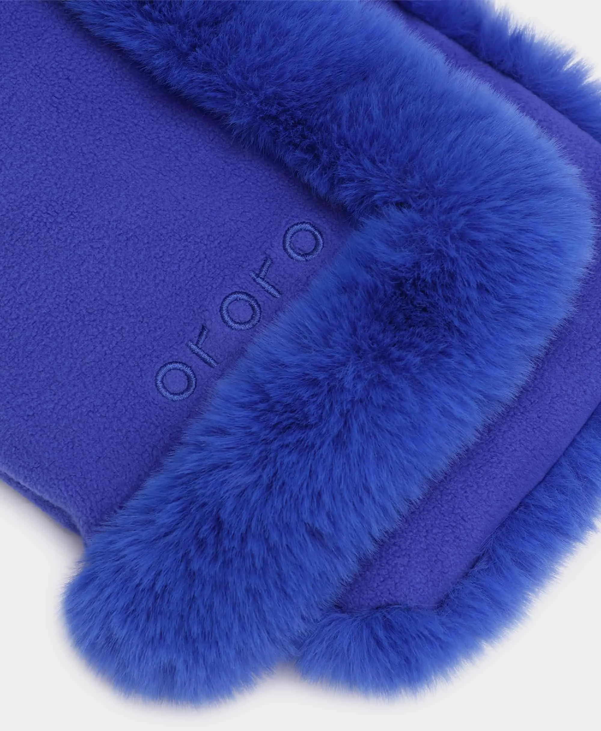 Queen Cove Unisex Heated Faux Fur Fleece Scarf - Image 5