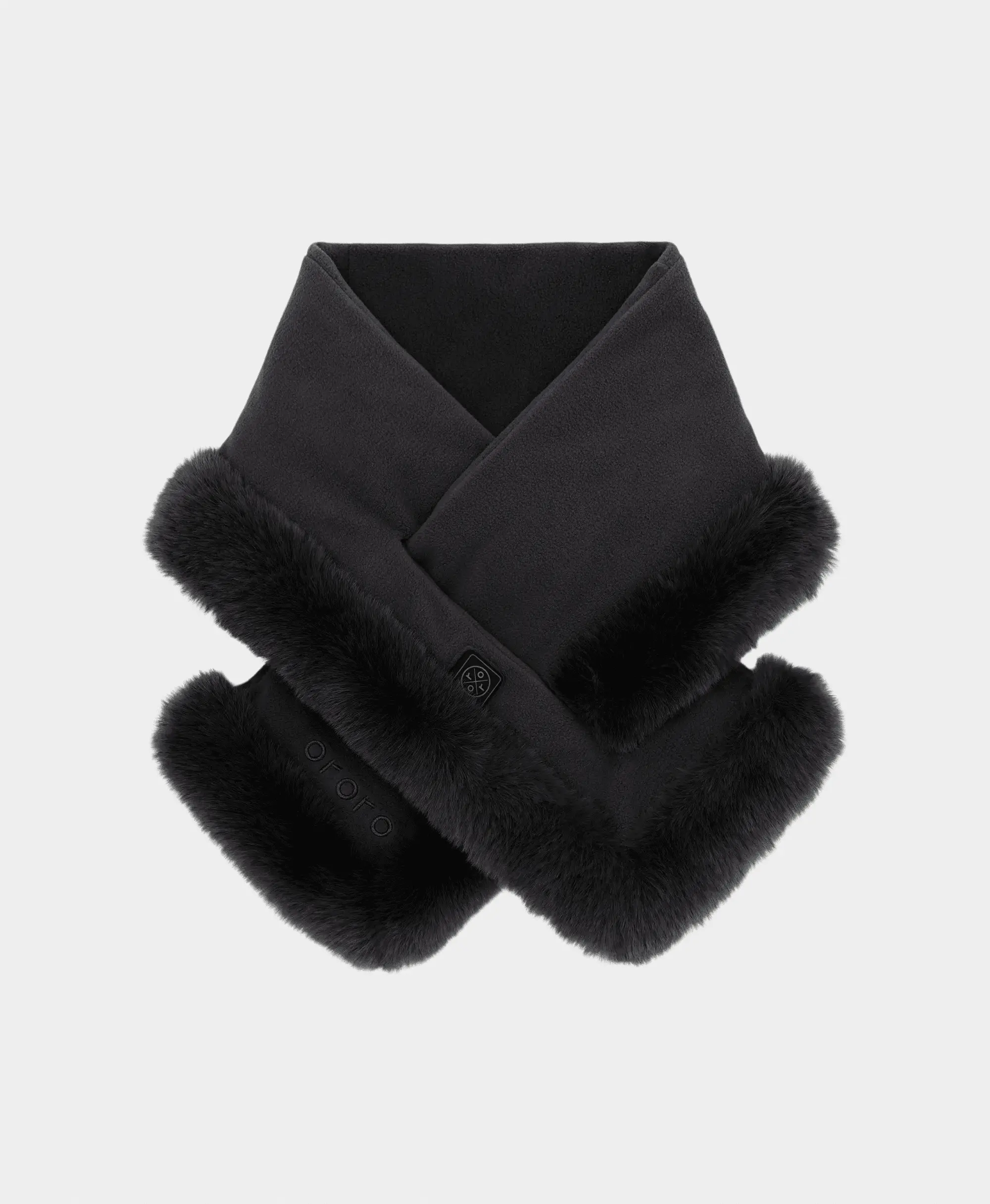 Queen Cove Unisex Heated Faux Fur Fleece Scarf - Image 8