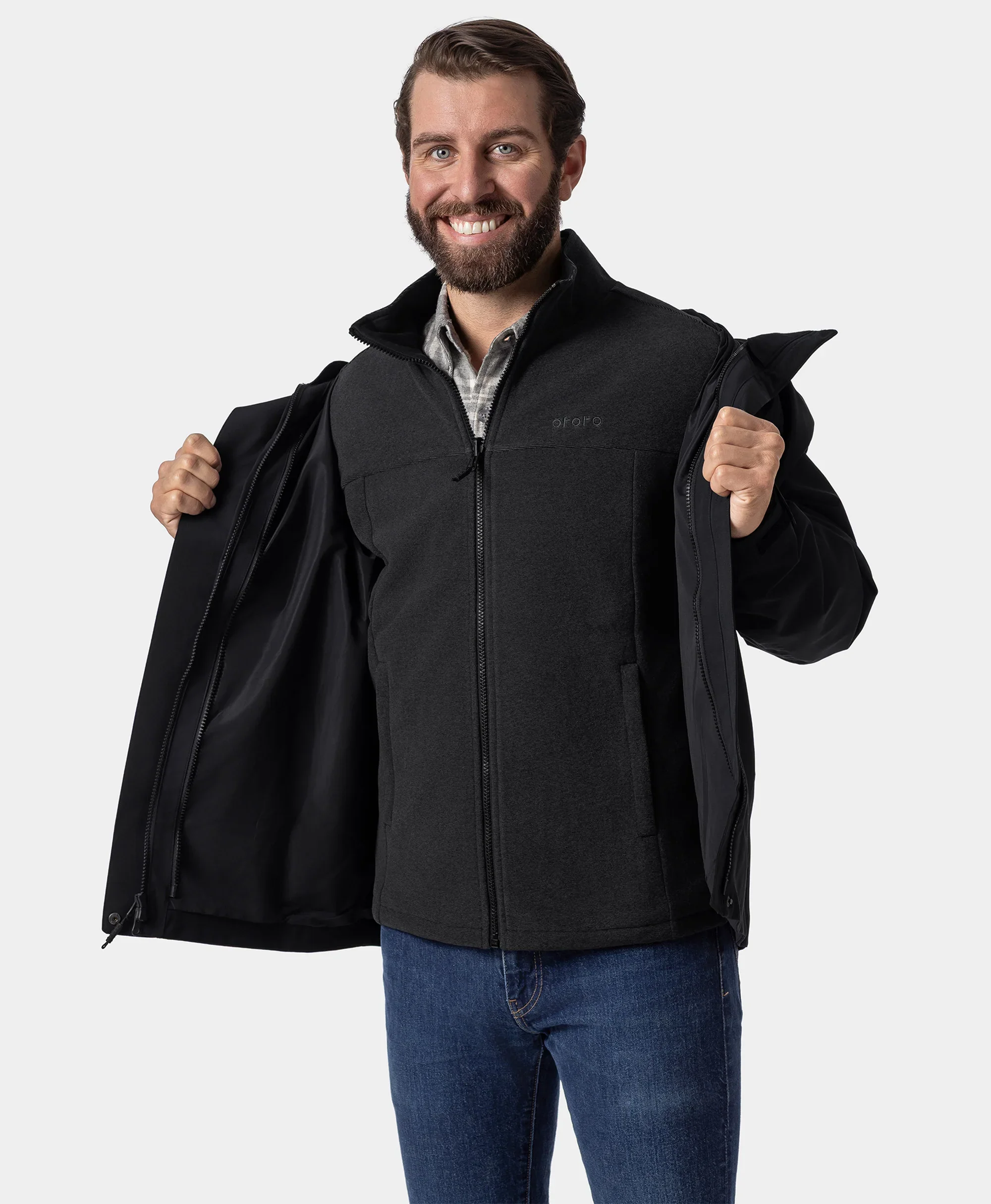 River Ridge Men’s 3-in-1 Heated Jacket with Fleece Liner - Image 18
