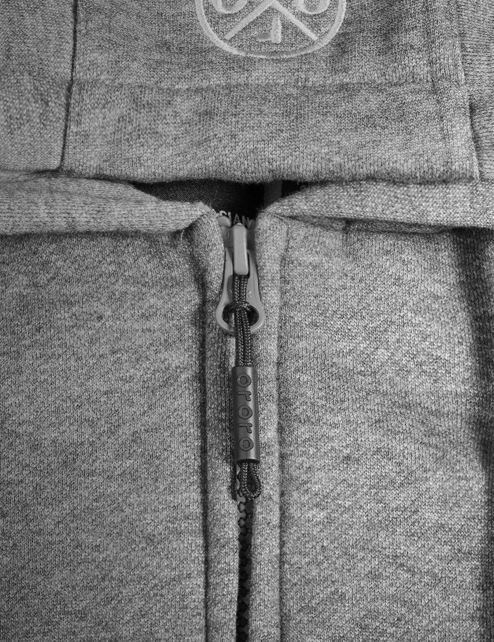 Unisex Heated Fleece Hoodie - Flecking Gray/Black (Apparel Only) - Image 17