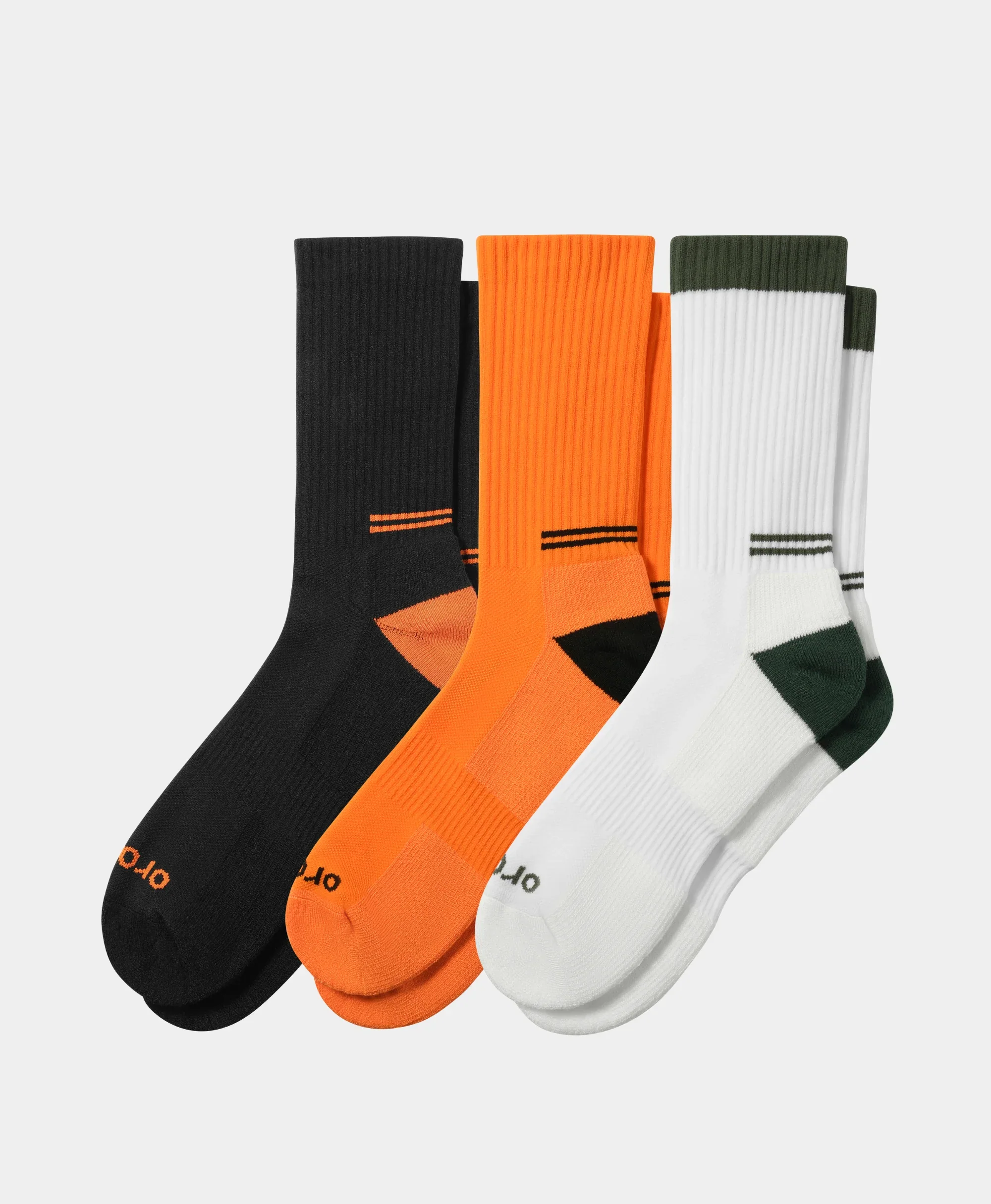 Unisex Wool Blend Mid Crew Socks 3-Pack