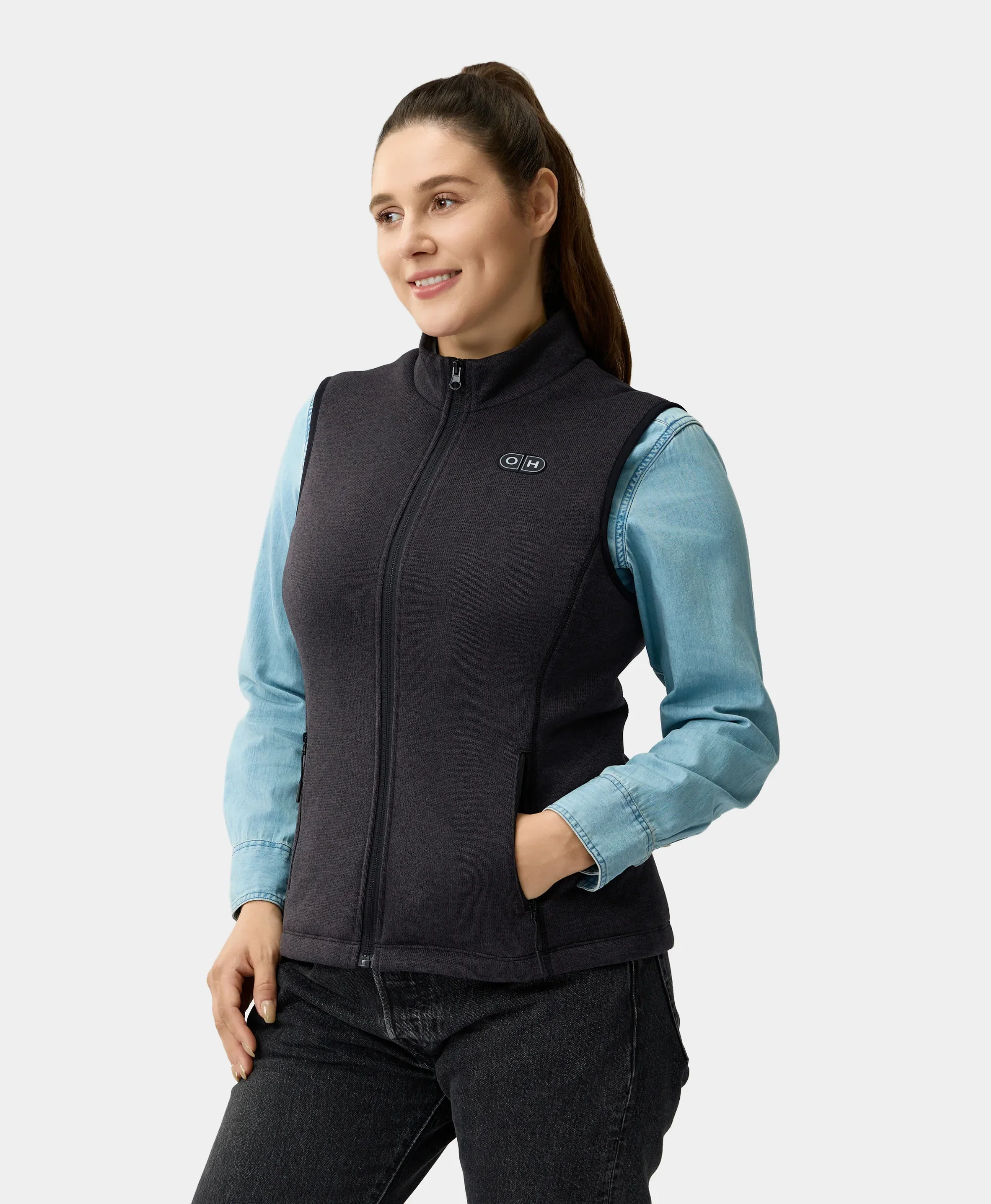 ororo x OpenHeat OH-1 Women’s Heated Recycled Fleece Vest (w/ Type-C Power Port) - Image 3