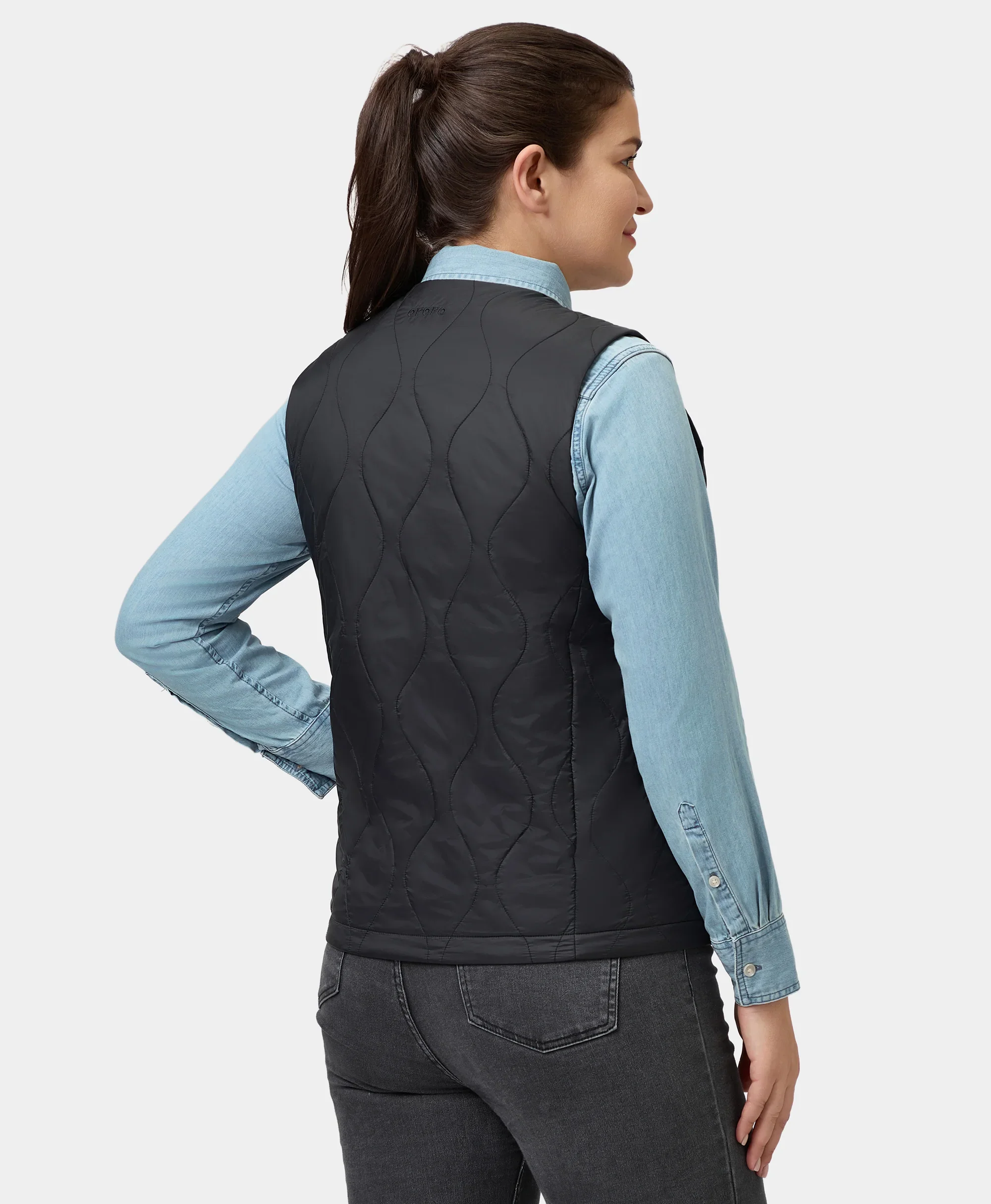 Celeste Women's 4-Zone Lightweight Heated Quilted Liner Vest - Image 17