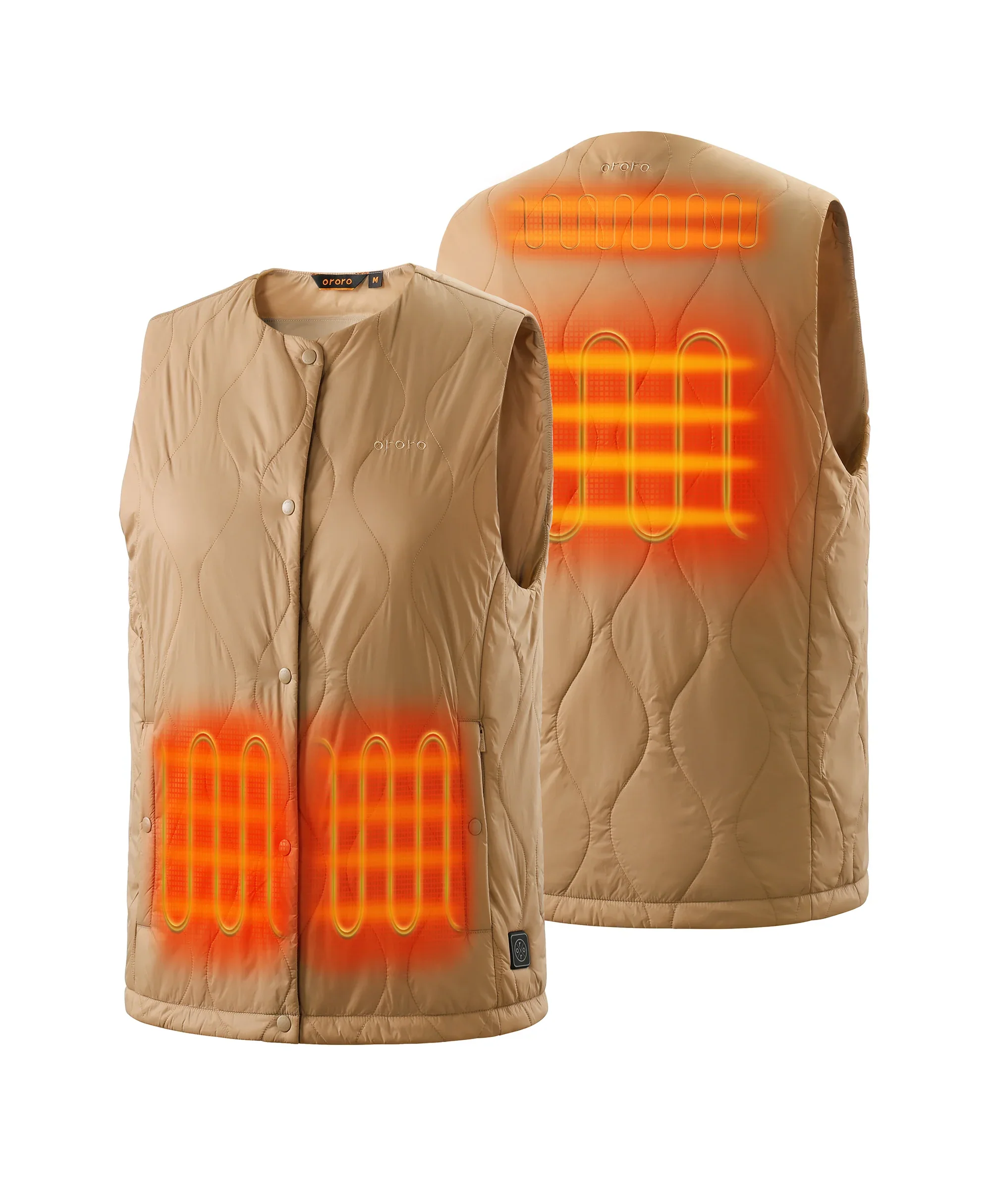 Celeste Women's 4-Zone Lightweight Heated Quilted Liner Vest - Image 2
