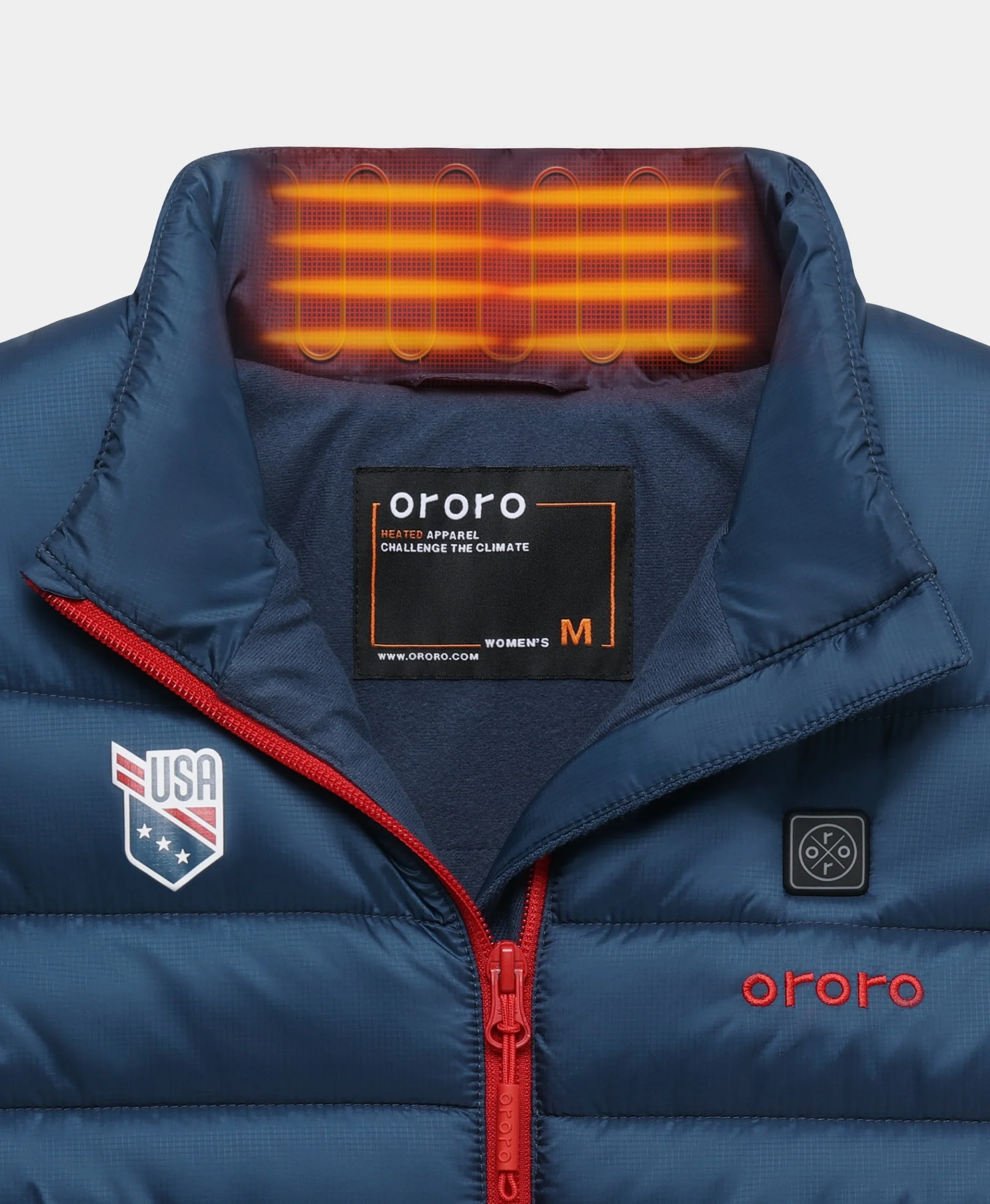 Women's 5-Zone Classic Evo Heated Vest – USABS Edition - Image 3