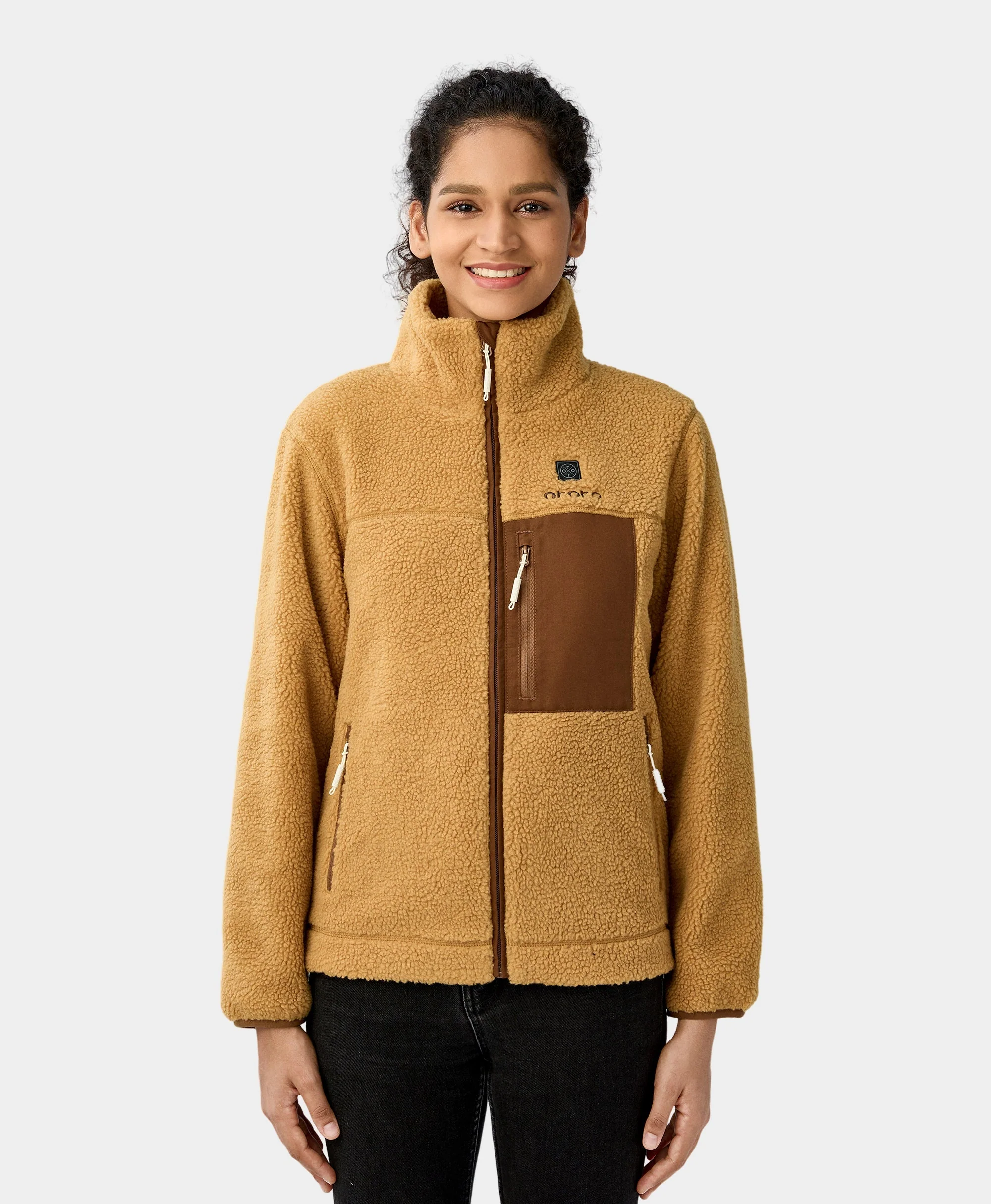Women's Colorblock Recycled Fleece Heated Jacket (Apparel Only) - Image 19