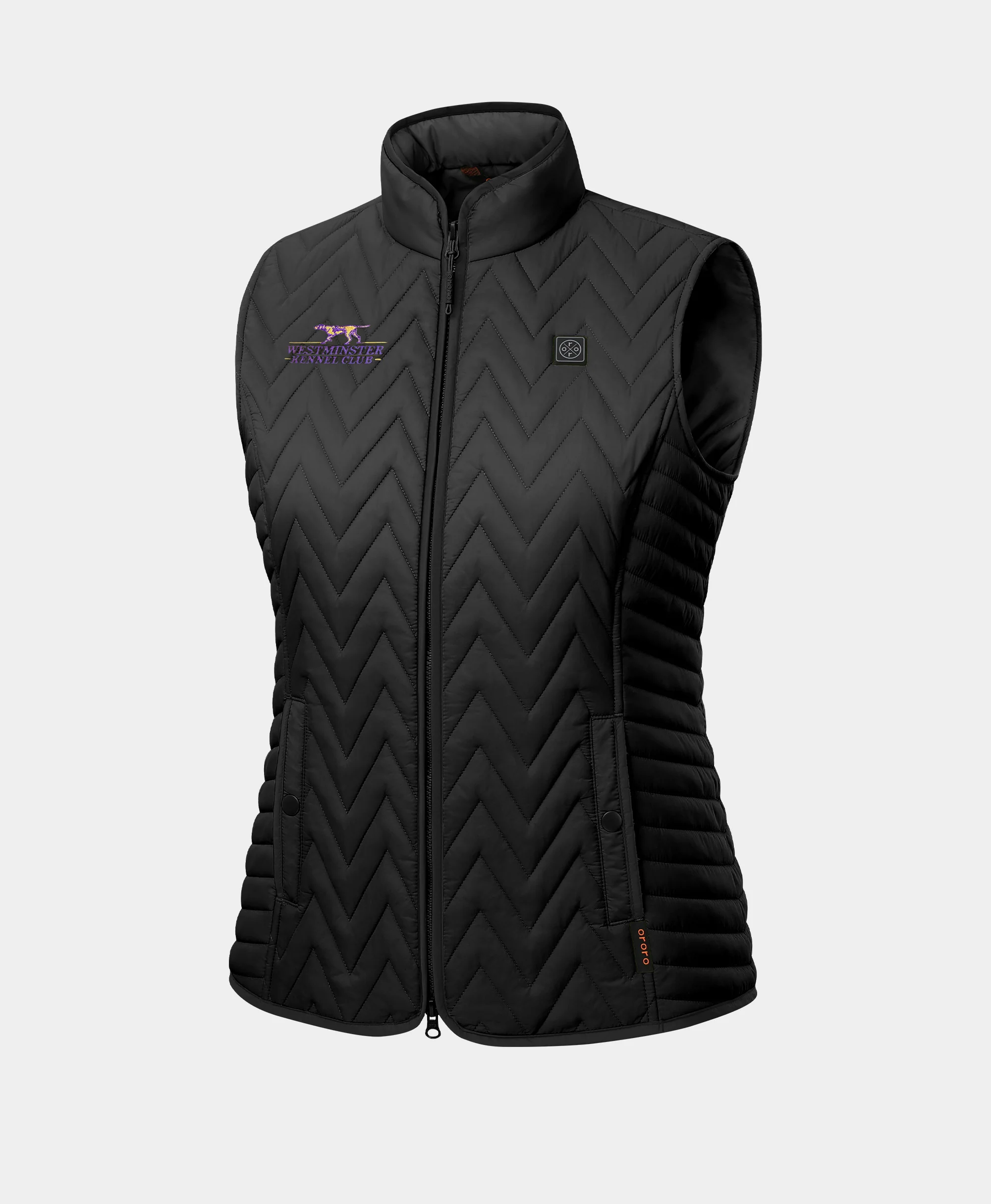 Women's Heated Chevron Quilted Vest (Purple) - Westminster Kennel Club® Edition - Image 8