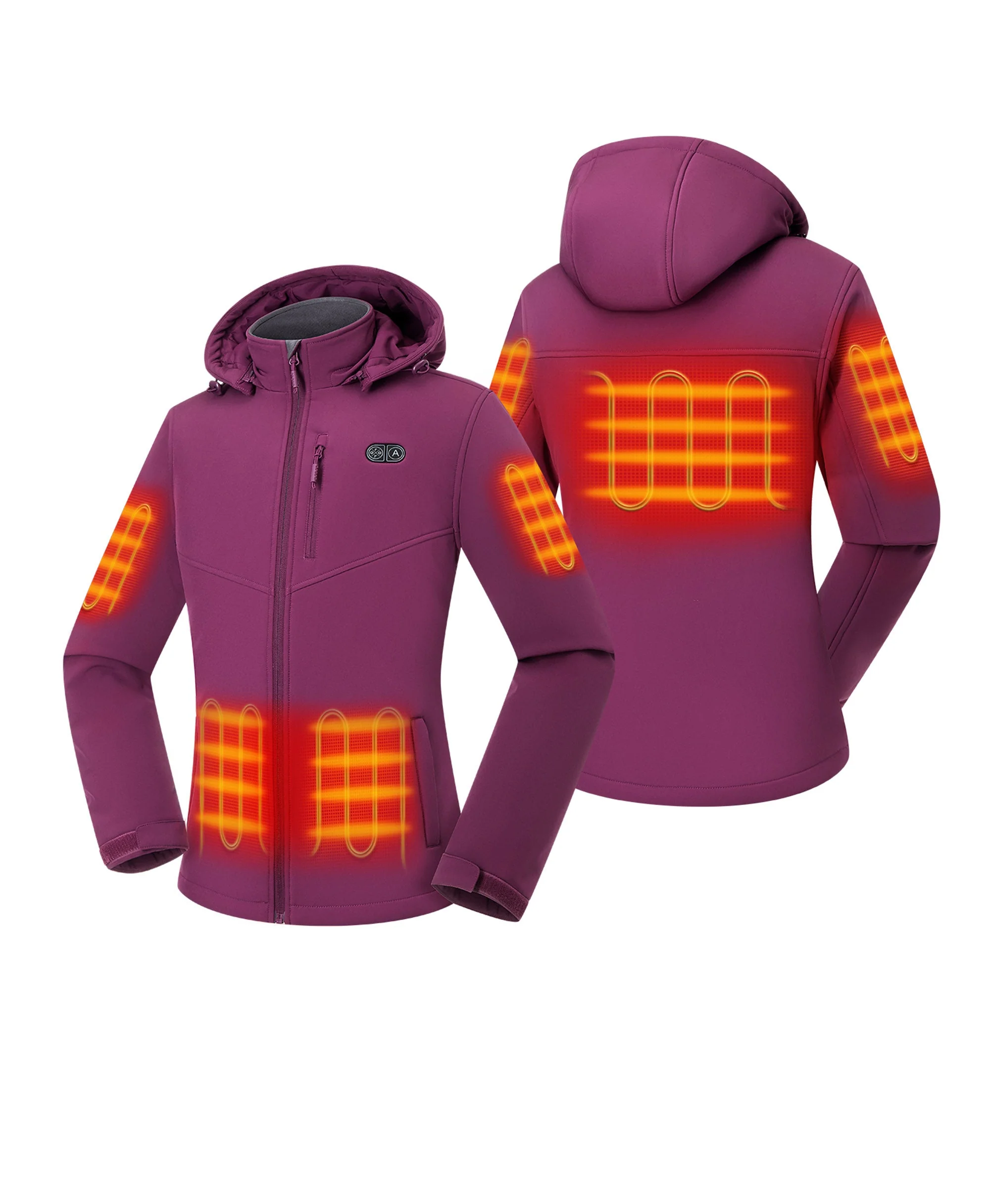 Women's Heated Dual Control Jacket with 5 Heating Zones (Pocket Heating) - Image 18