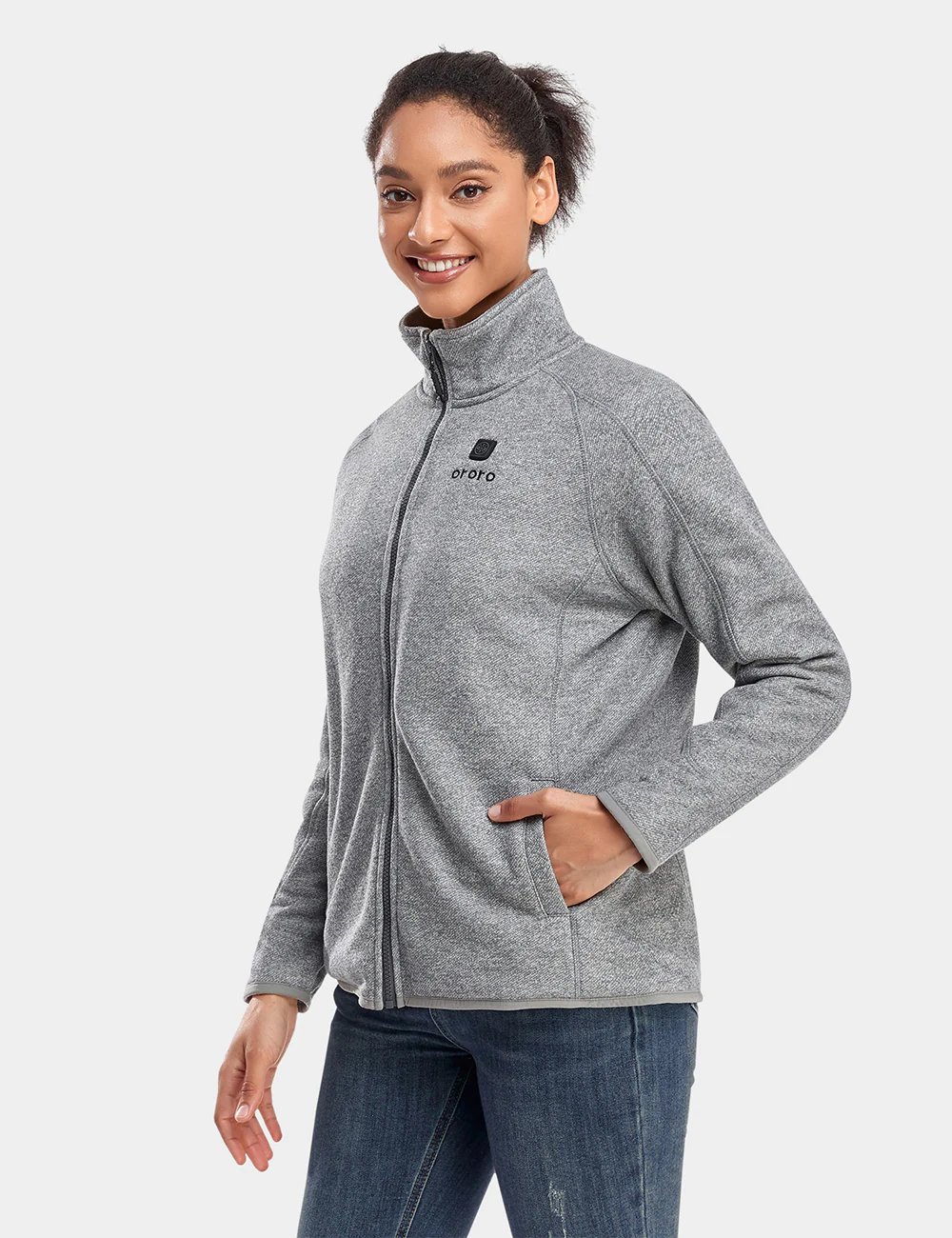 Women's Heated Full-Zip Fleece Jacket (Final Sale) - Image 3