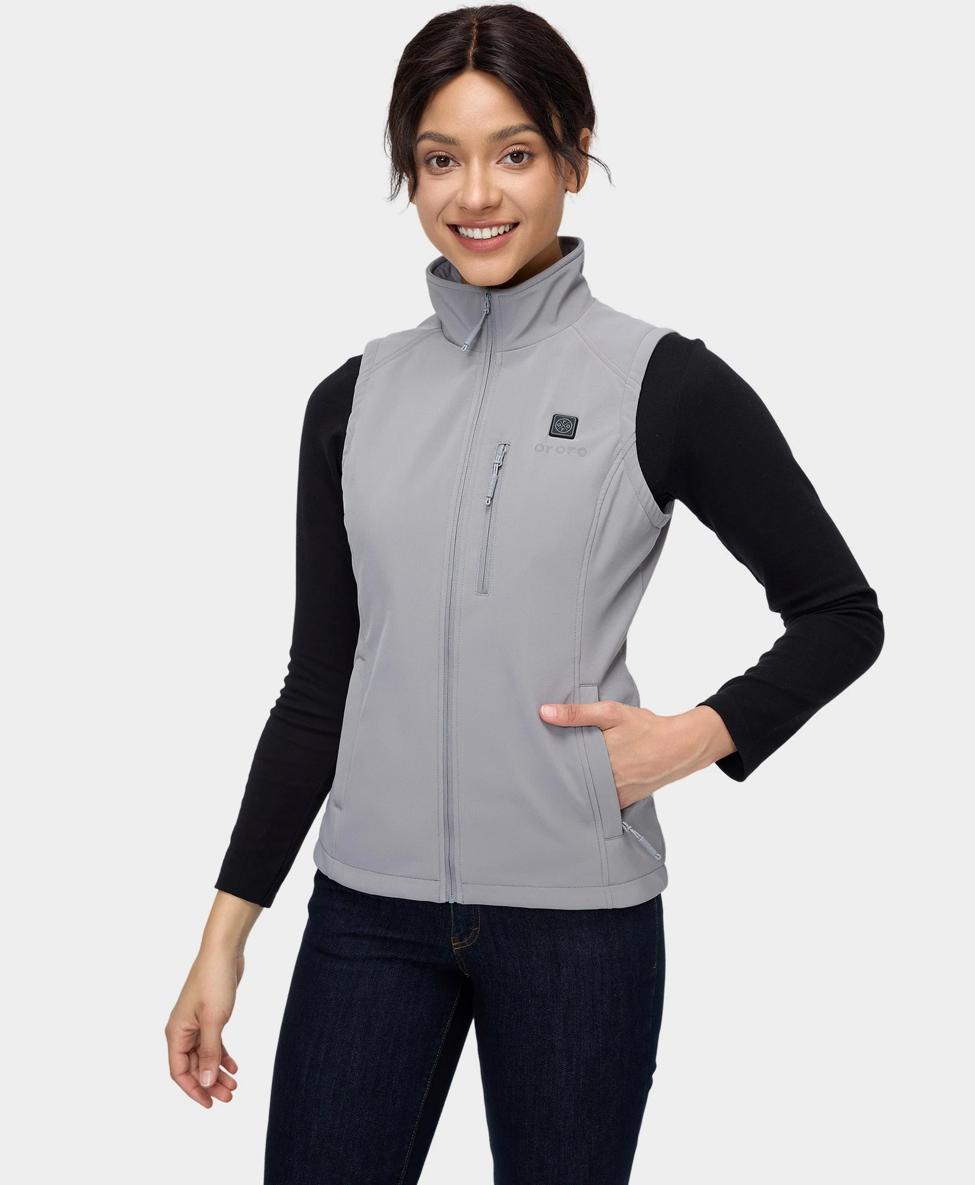 (Open-box) Women's Heated Softshell Vest - Lower Back Heating (Battery Set Not Included) - Image 12