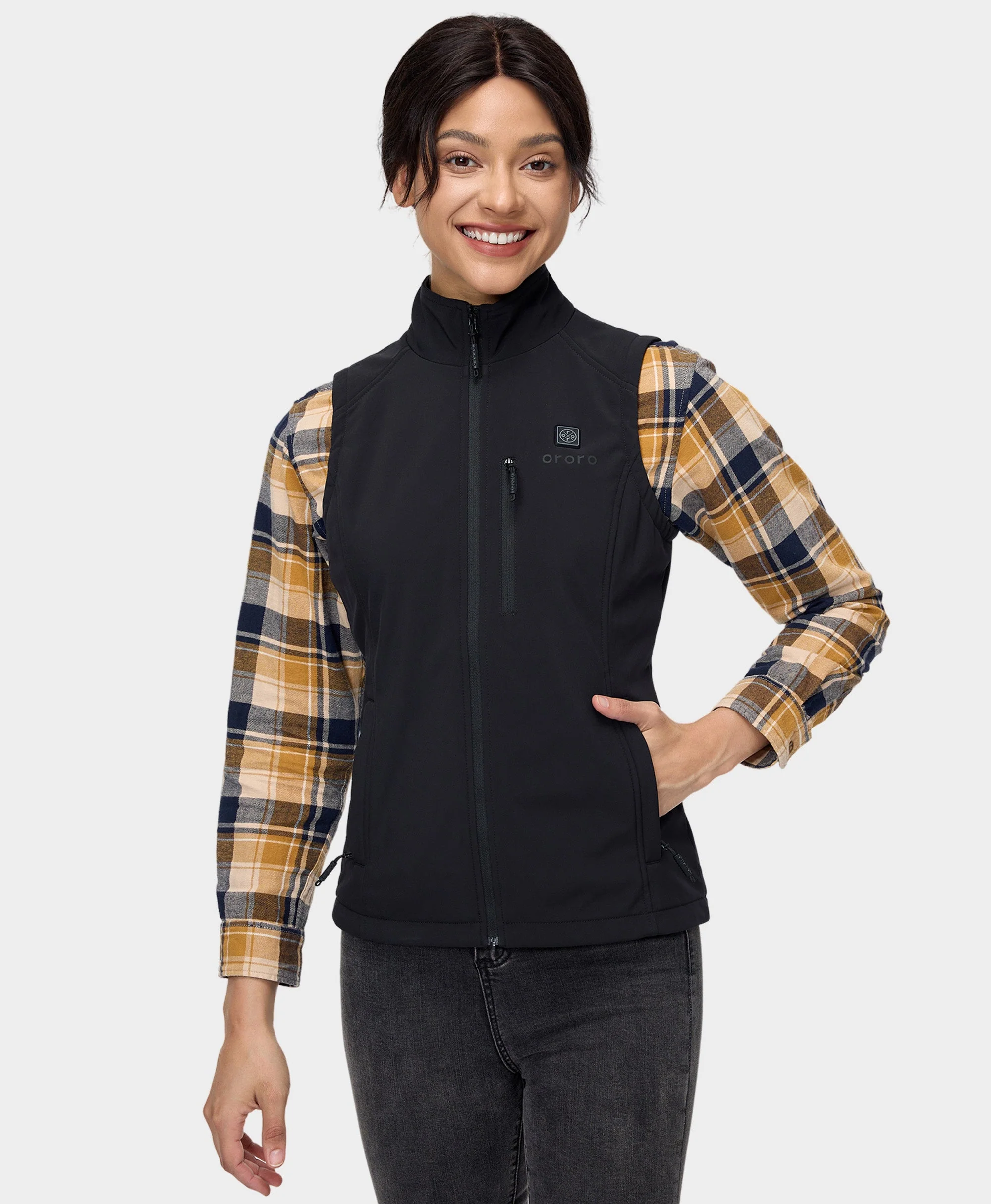 (Open-box) Women's Heated Softshell Vest - Lower Back Heating (Battery Set Not Included) - Image 3