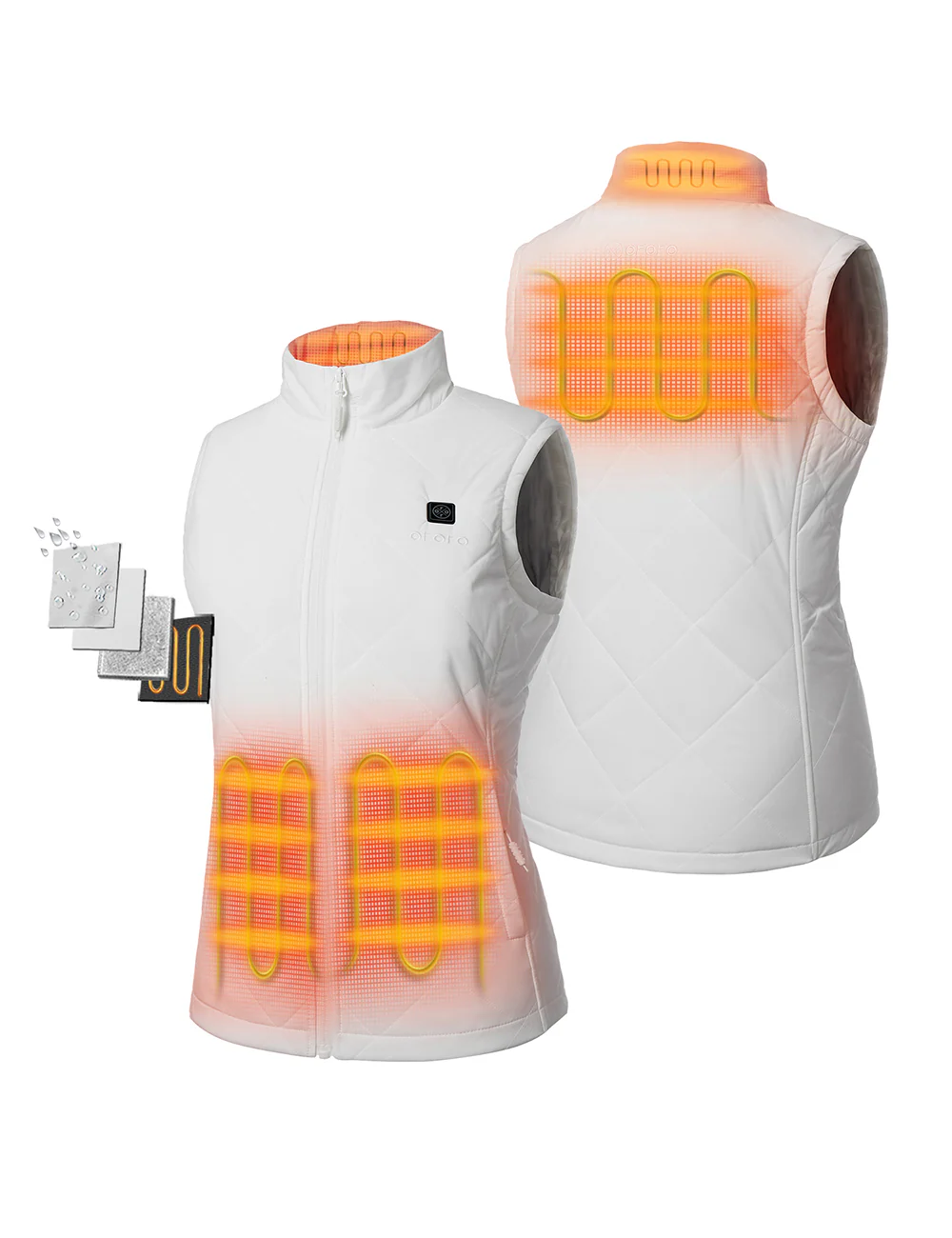 Women's Heated Quilted Vest - New Colors - Image 13