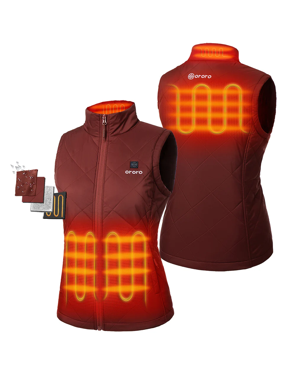 Women's Heated Quilted Vest - New Colors - Image 21