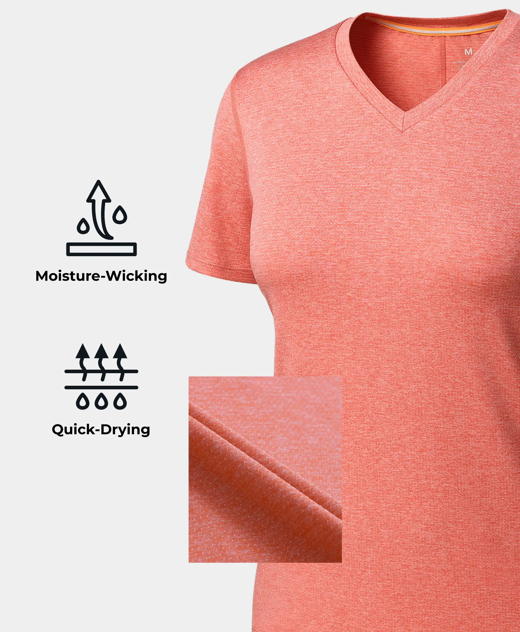 Women’s TechTrail V-Neck Performance T-Shirt (Final Sale) - Image 4